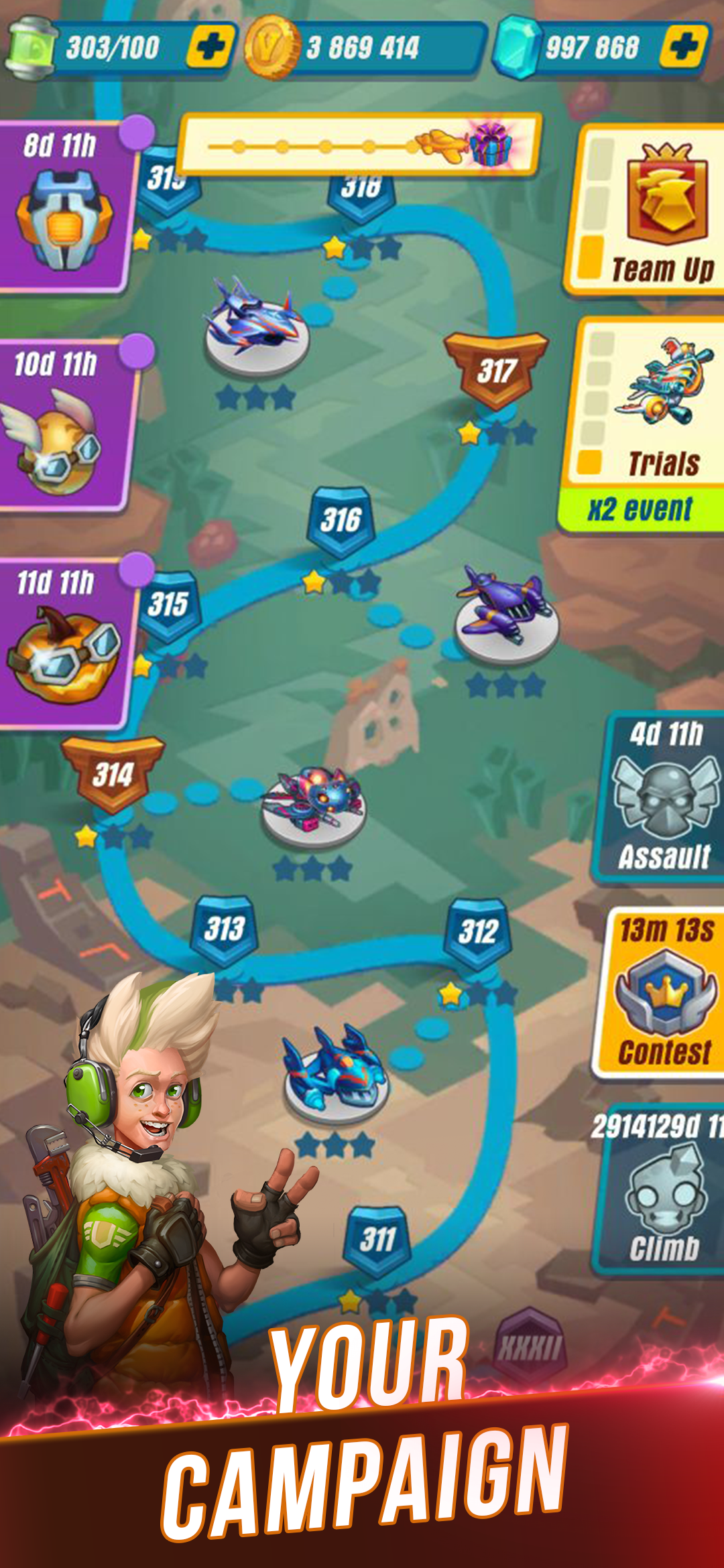 اسکرین شات 5 بازی HAWK: Airplane Space games