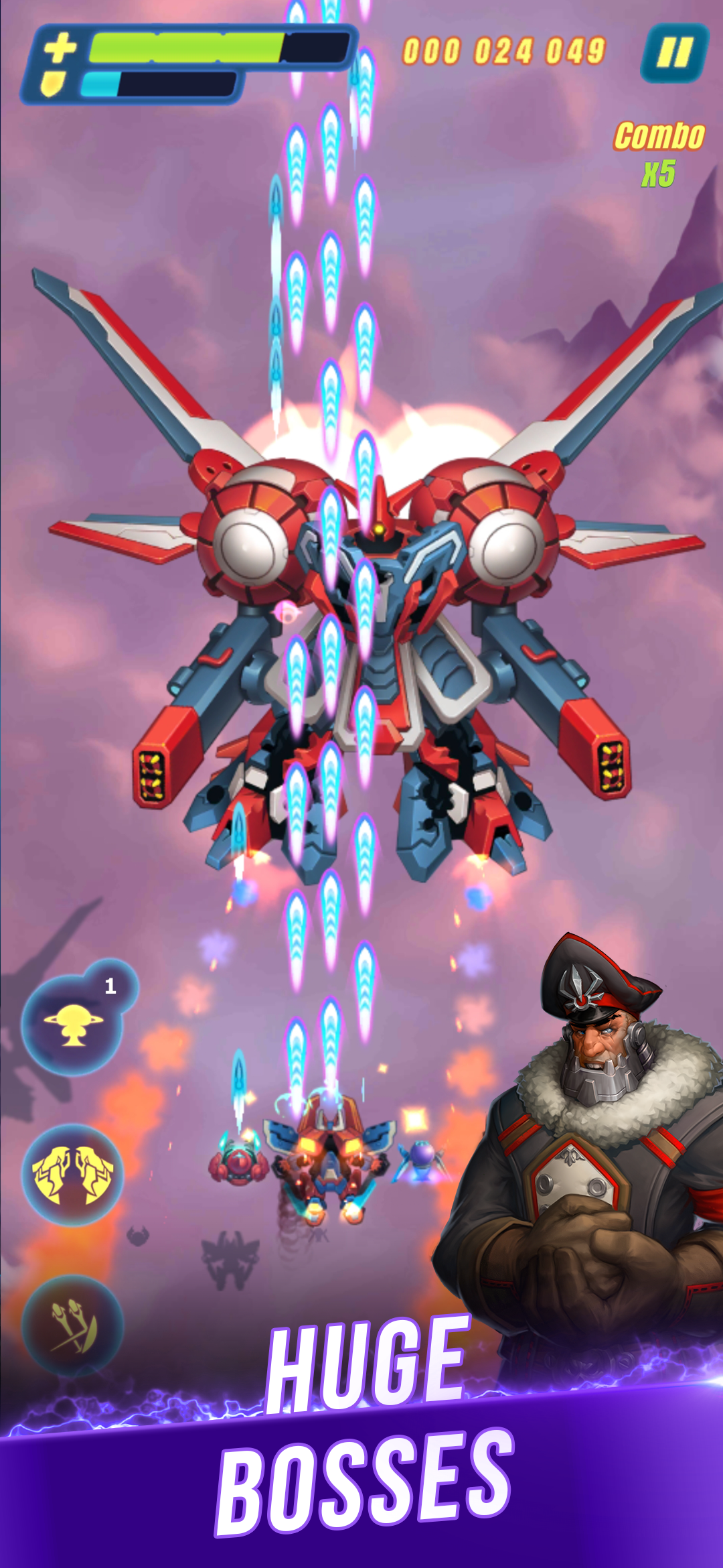 اسکرین شات 1 بازی HAWK: Airplane Space games