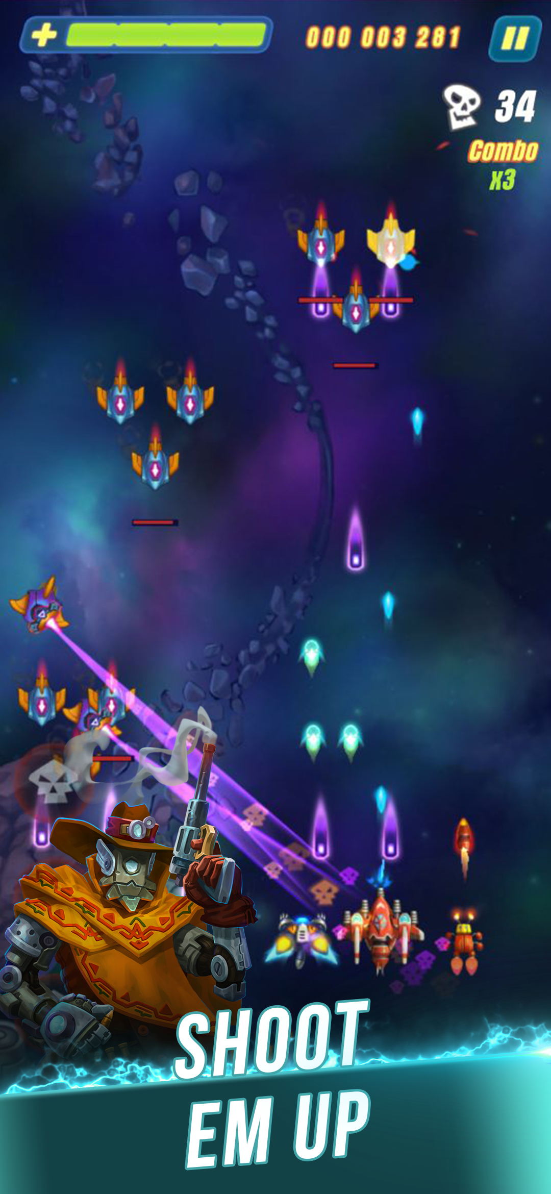 اسکرین شات 3 بازی HAWK: Airplane Space games