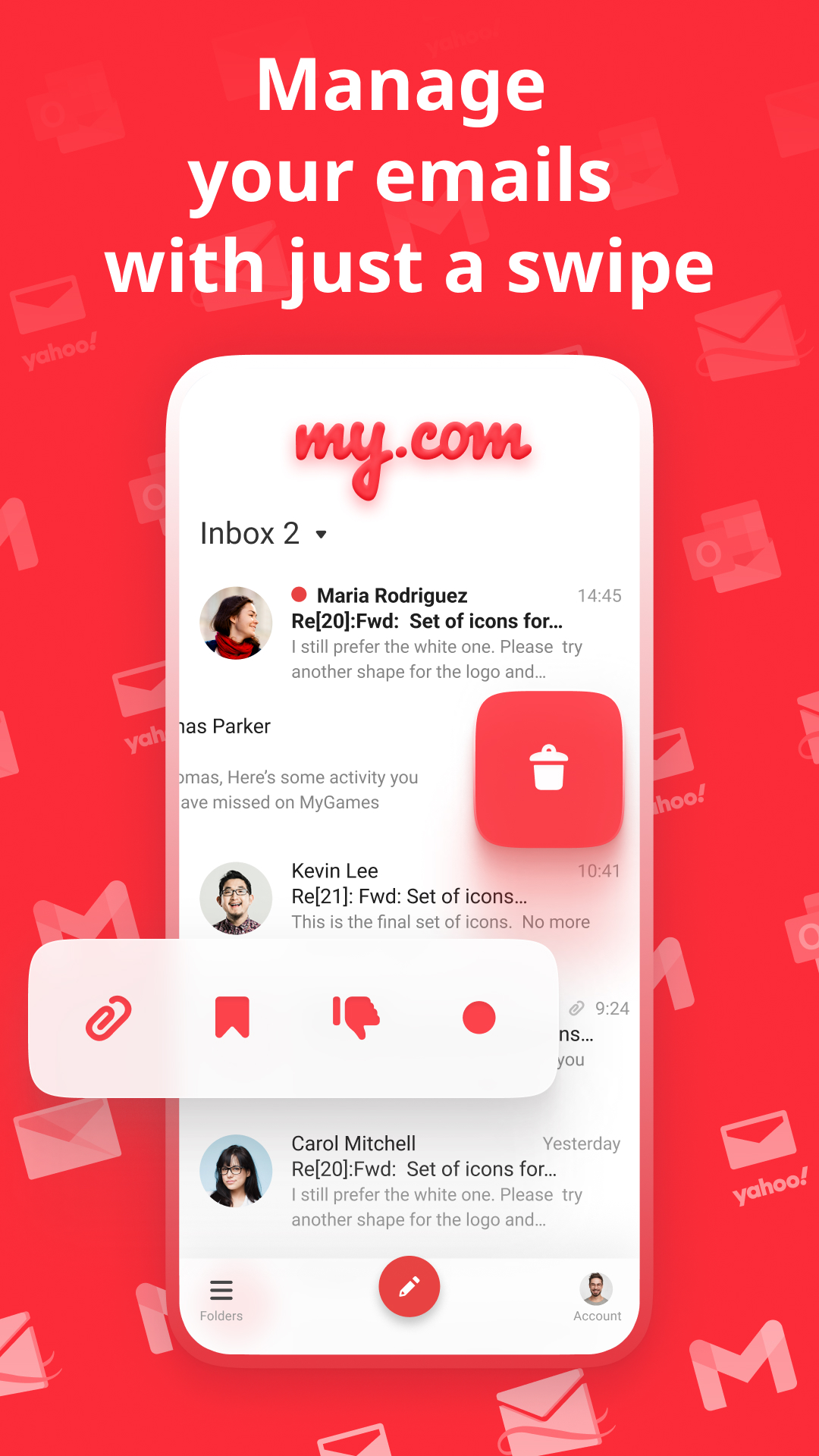 اسکرین شات 7 برنامه myMail: for Gmail & Hotmail