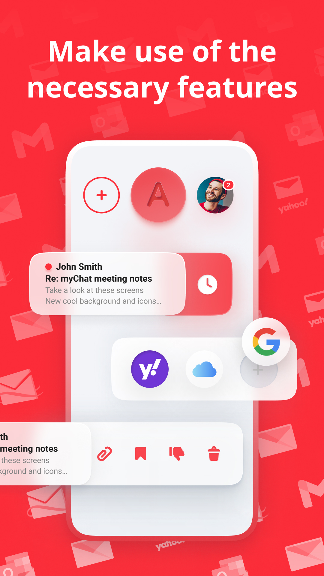 اسکرین شات 2 برنامه myMail: for Gmail & Hotmail