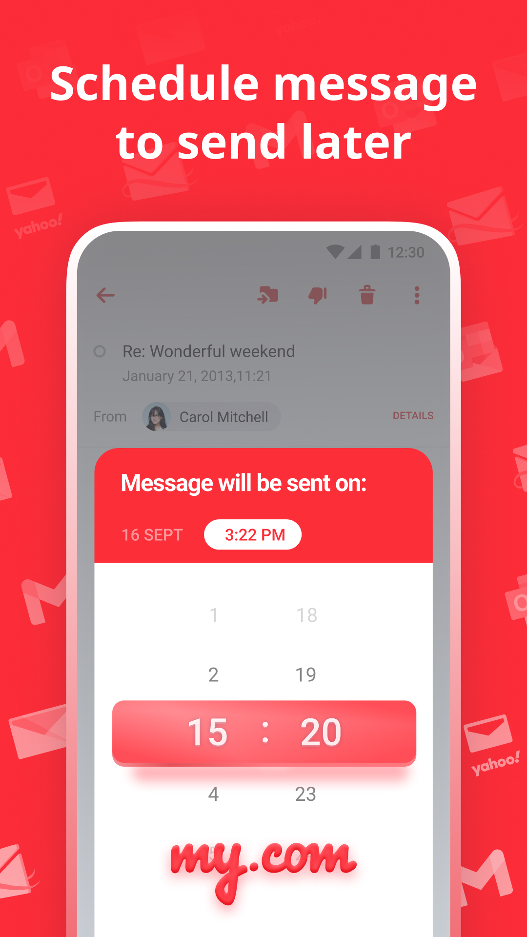 اسکرین شات 1 برنامه myMail: for Gmail & Hotmail