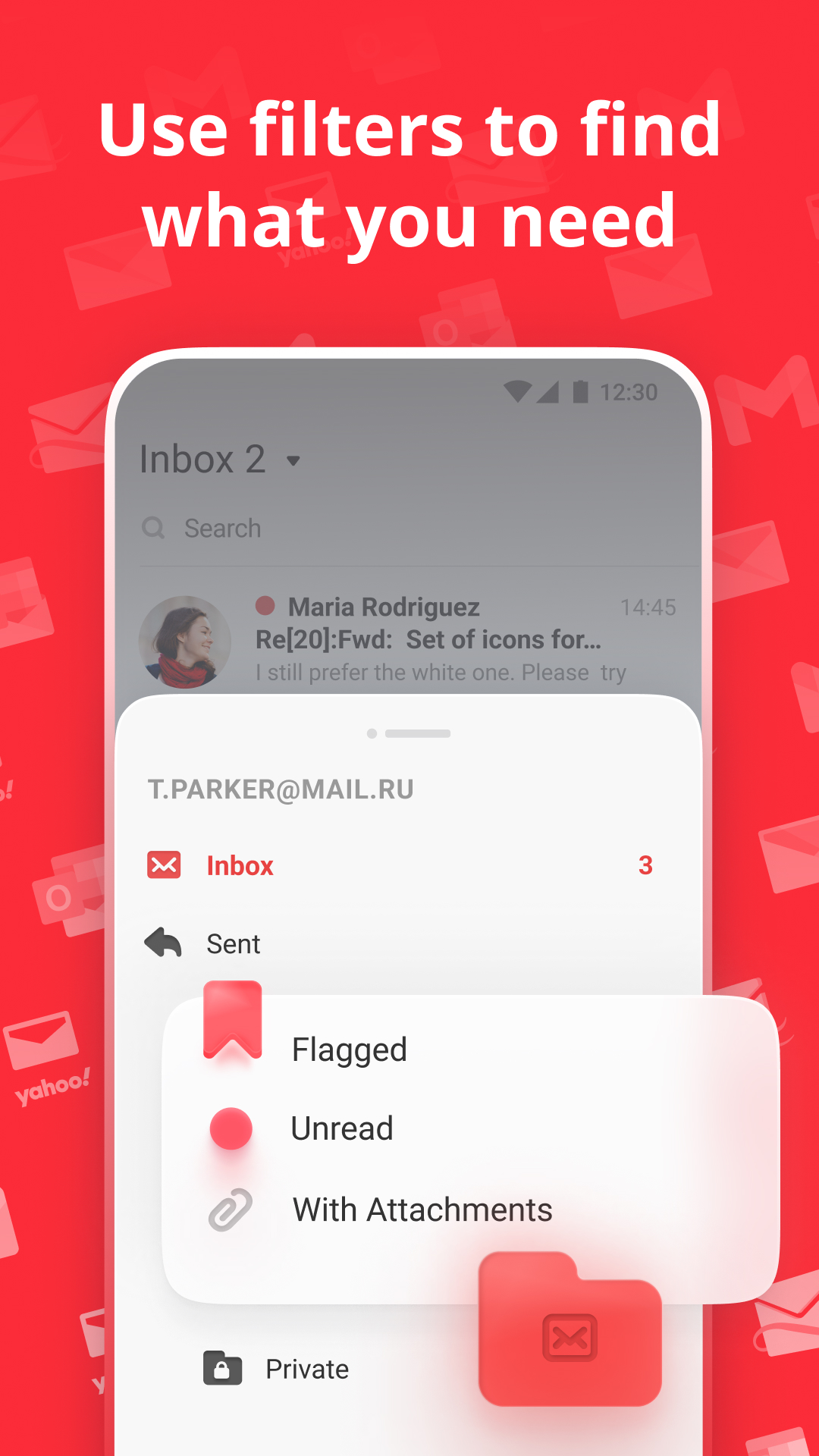 اسکرین شات 6 برنامه myMail: for Gmail & Hotmail