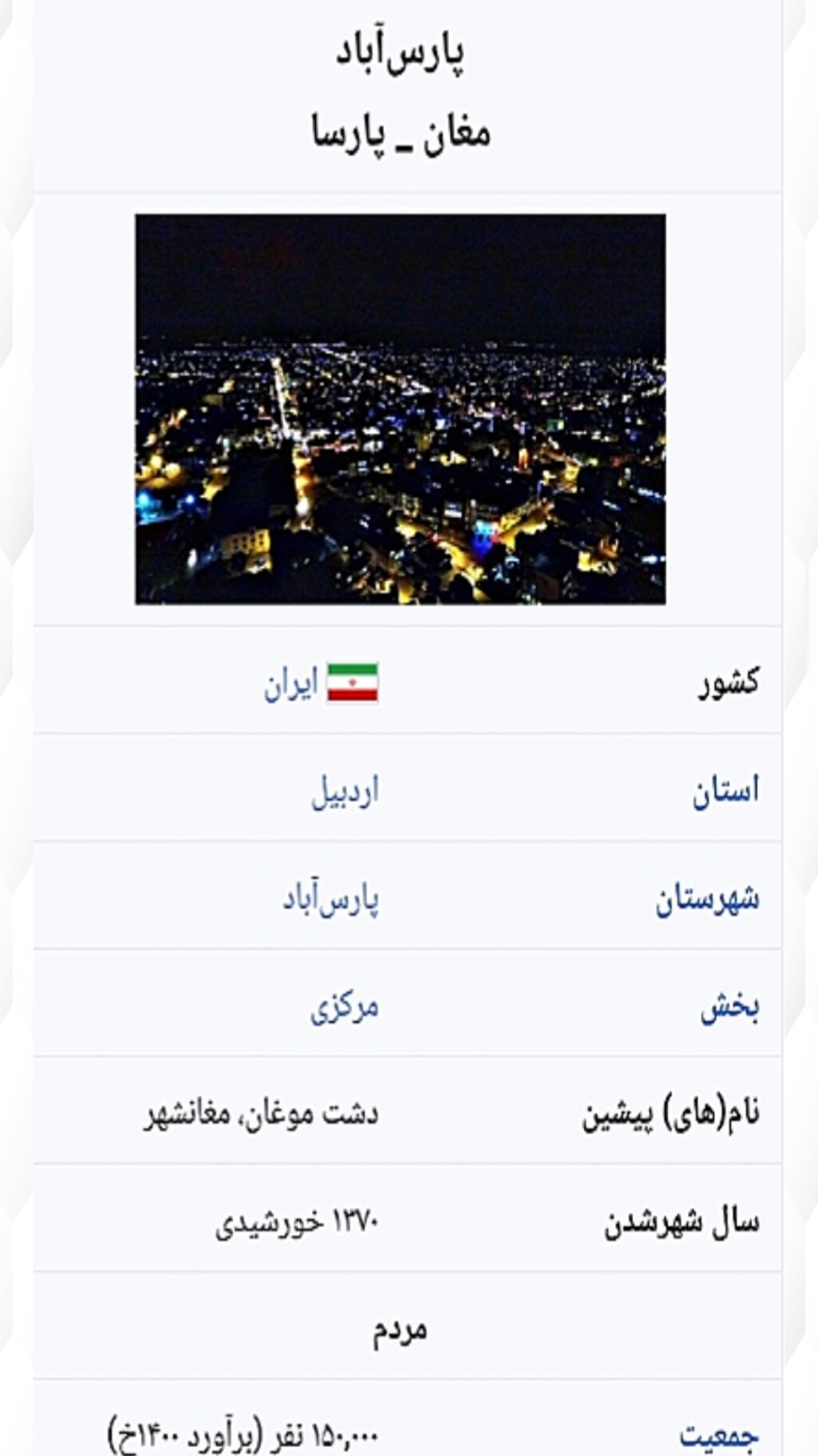 اسکرین شات 3 برنامه پارس‌آباد مغان