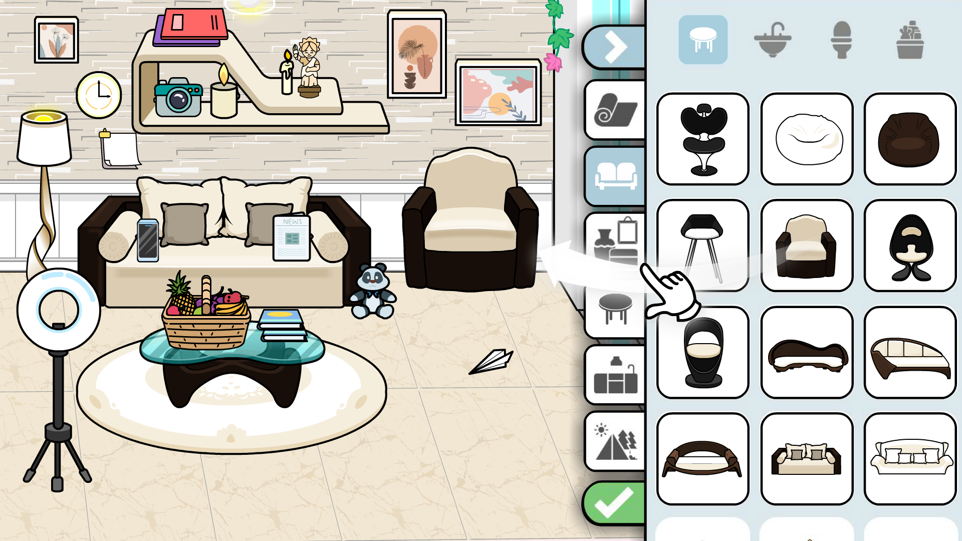 اسکرین شات 4 بازی Tizi Modern Home & Room Design