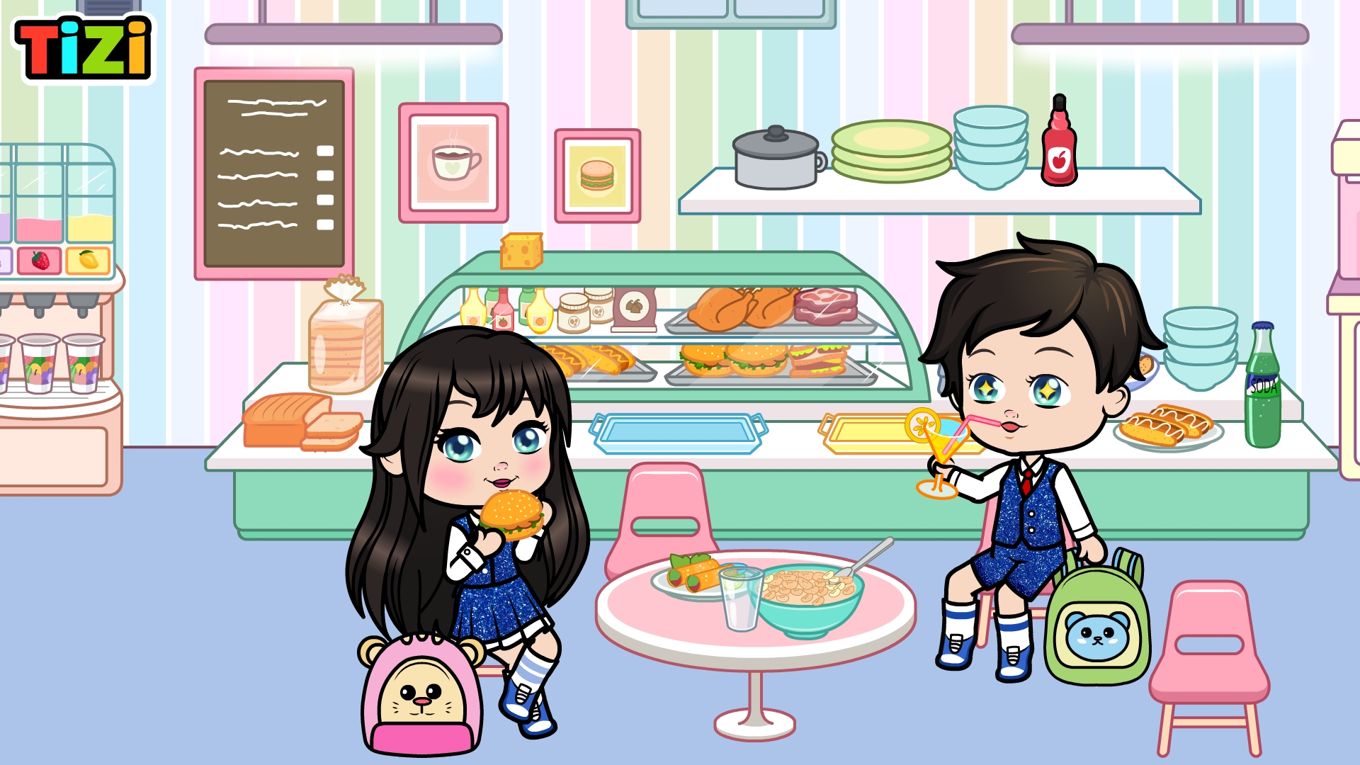 اسکرین شات 3 بازی Tizi Doll Town-My School Games