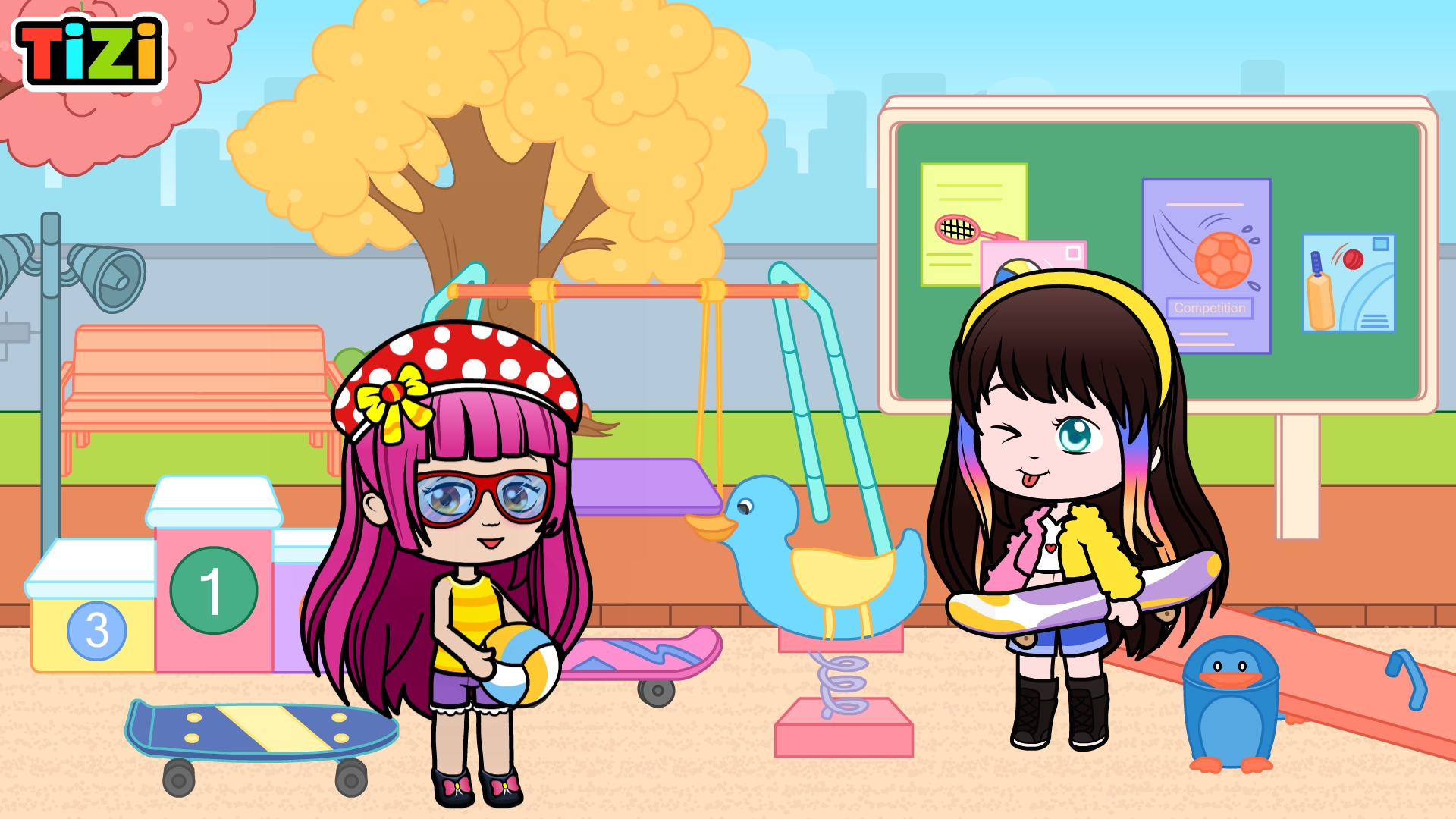 اسکرین شات 8 بازی Tizi Doll Town-My School Games