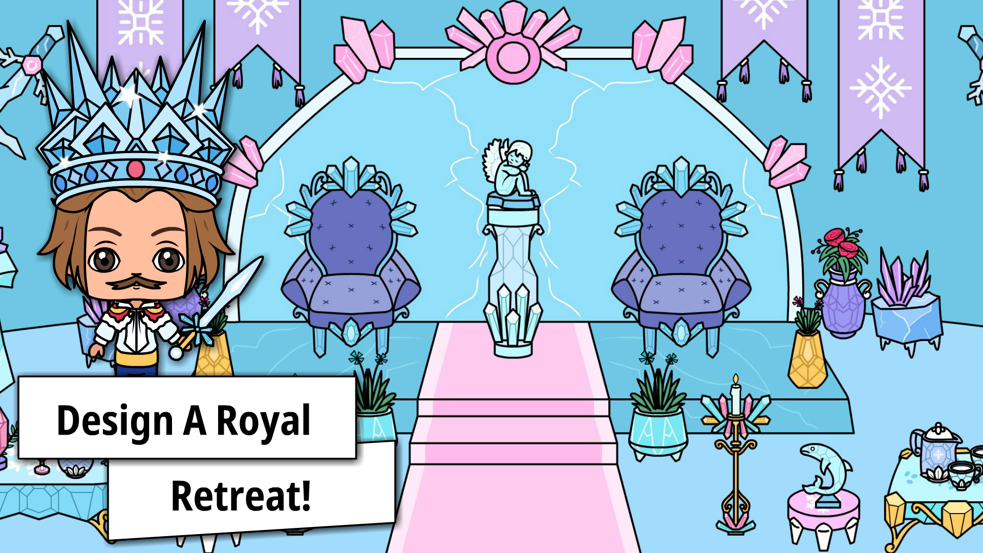 اسکرین شات 4 بازی Tizi Town: Ice Princess Castle