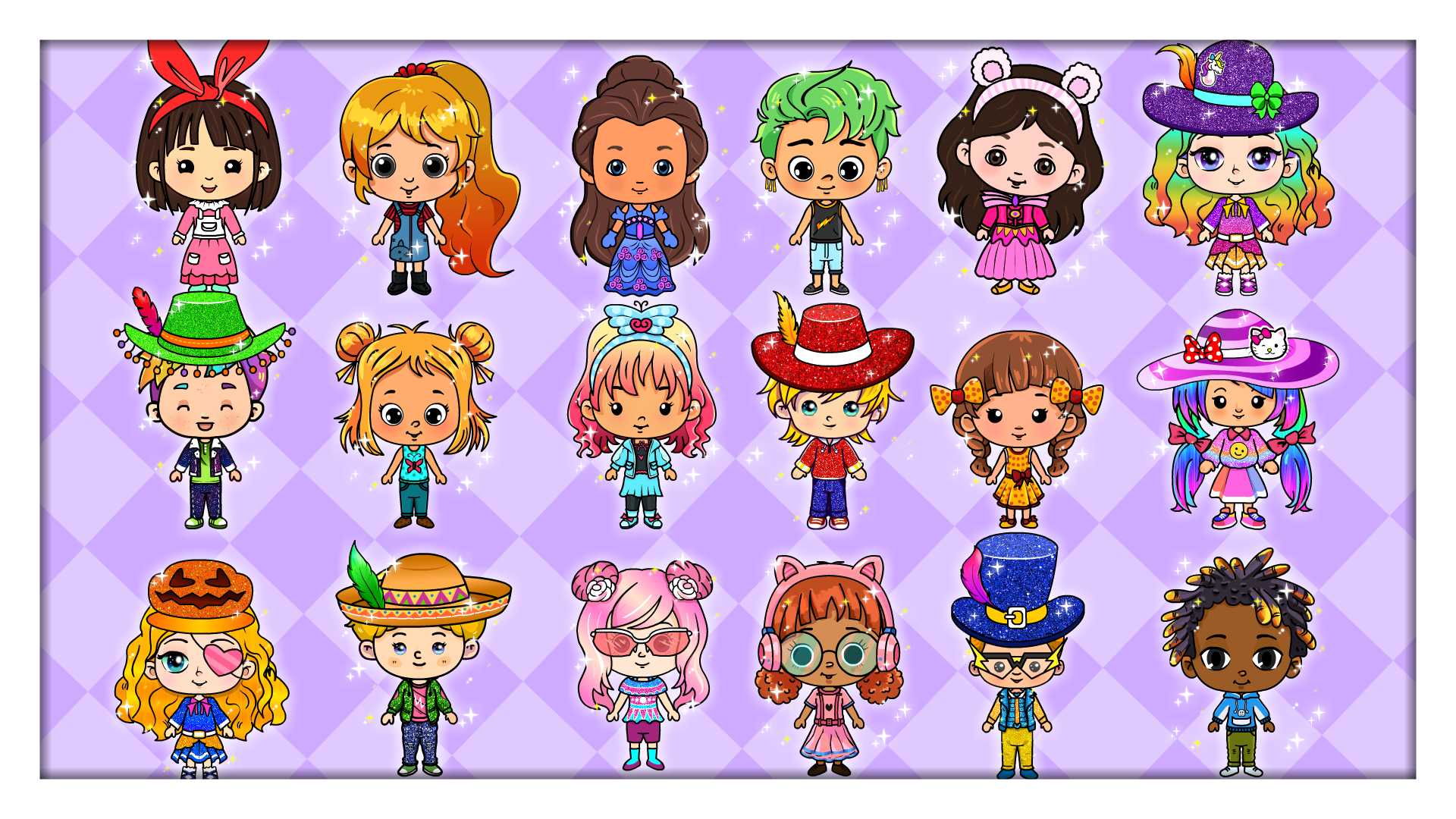 اسکرین شات 2 بازی Tizi Dolls - My Paper Princess