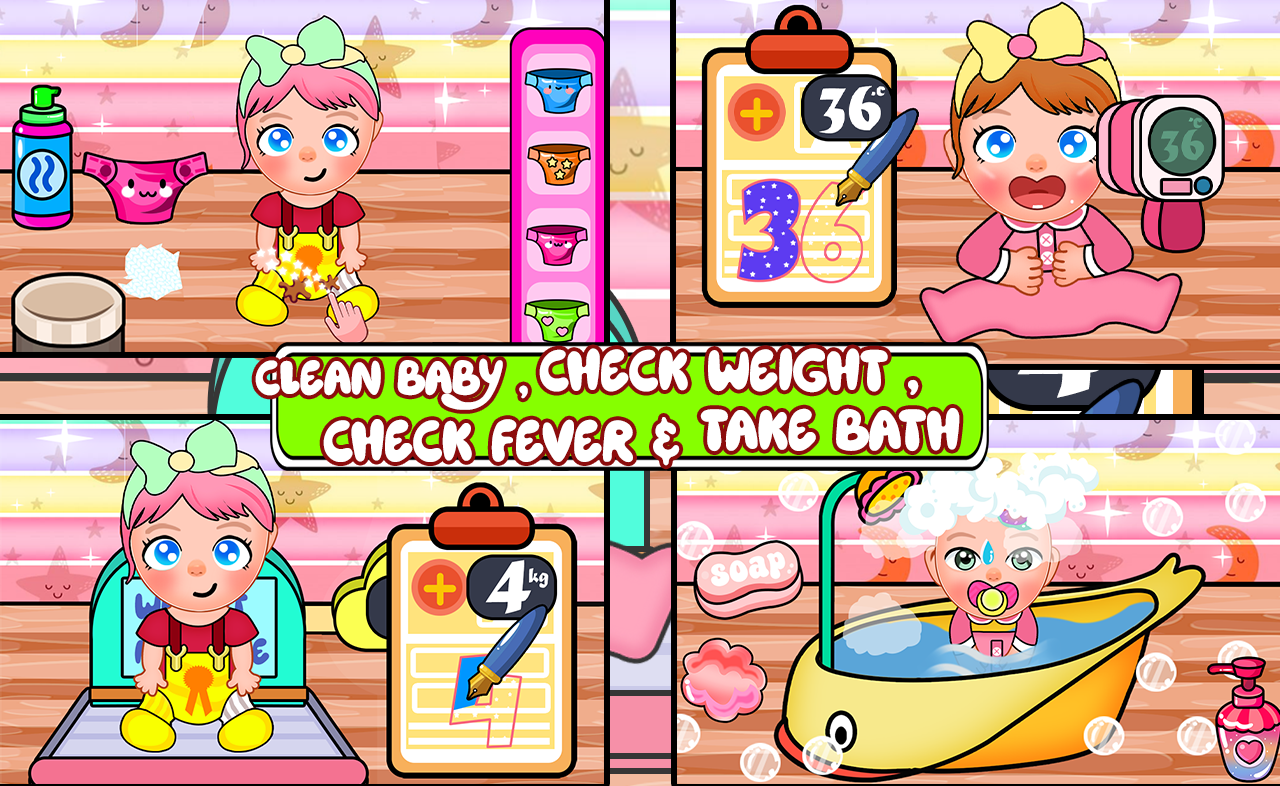 اسکرین شات 5 بازی My Family Town : NewBorn Baby