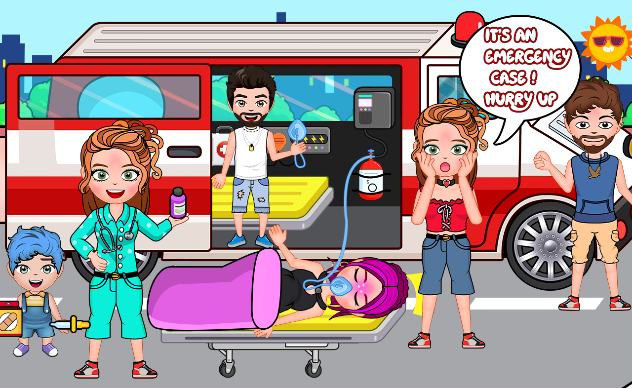 اسکرین شات 2 بازی My Family Town : NewBorn Baby
