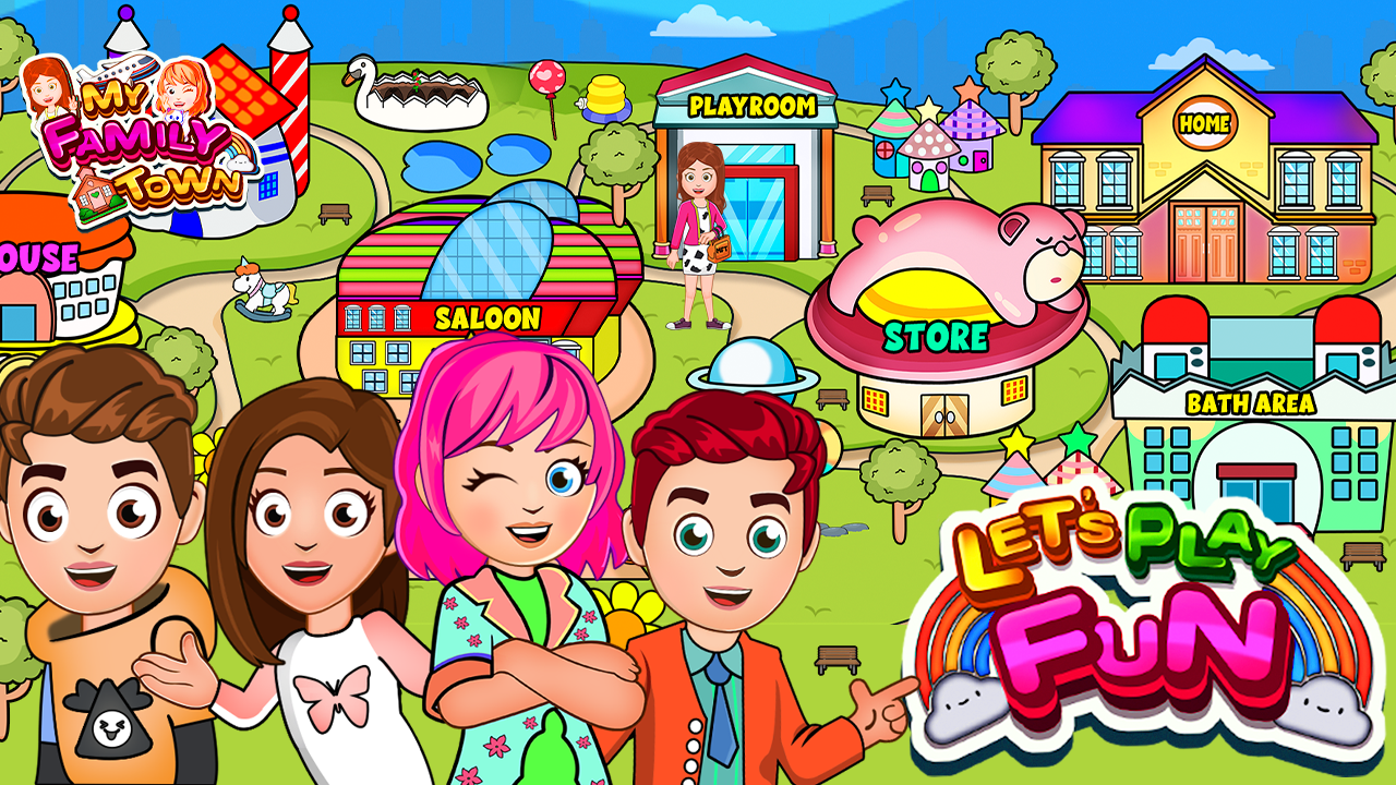 اسکرین شات 1 بازی My Family Town Let's Play Fun