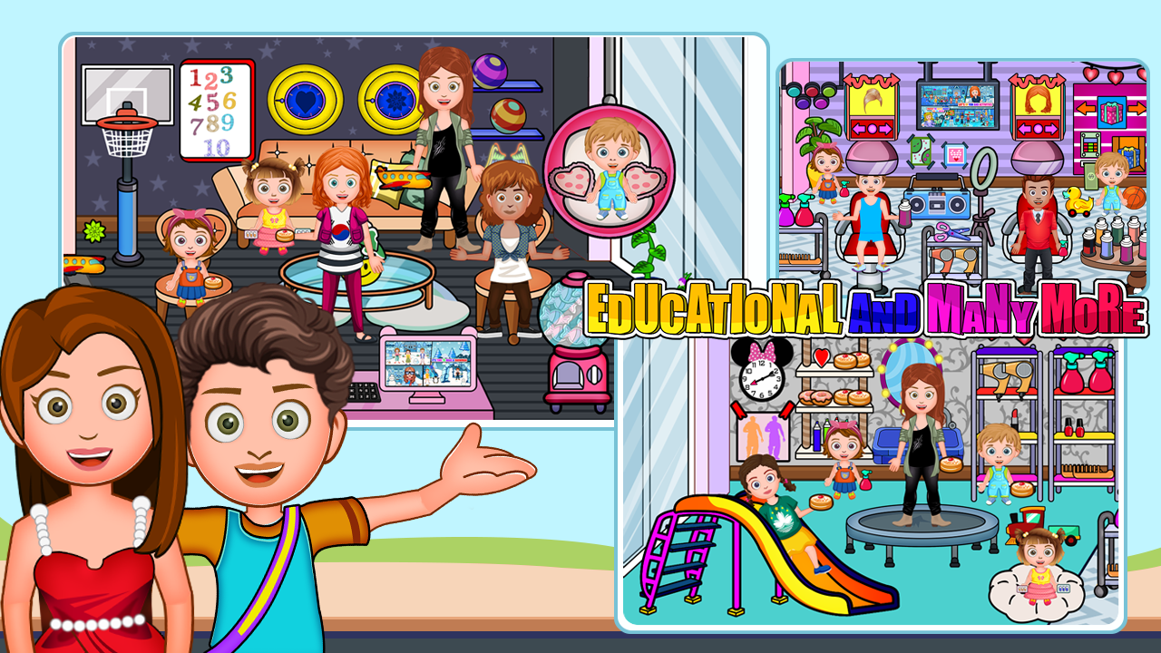 اسکرین شات 4 بازی My Family Town Let's Play Fun