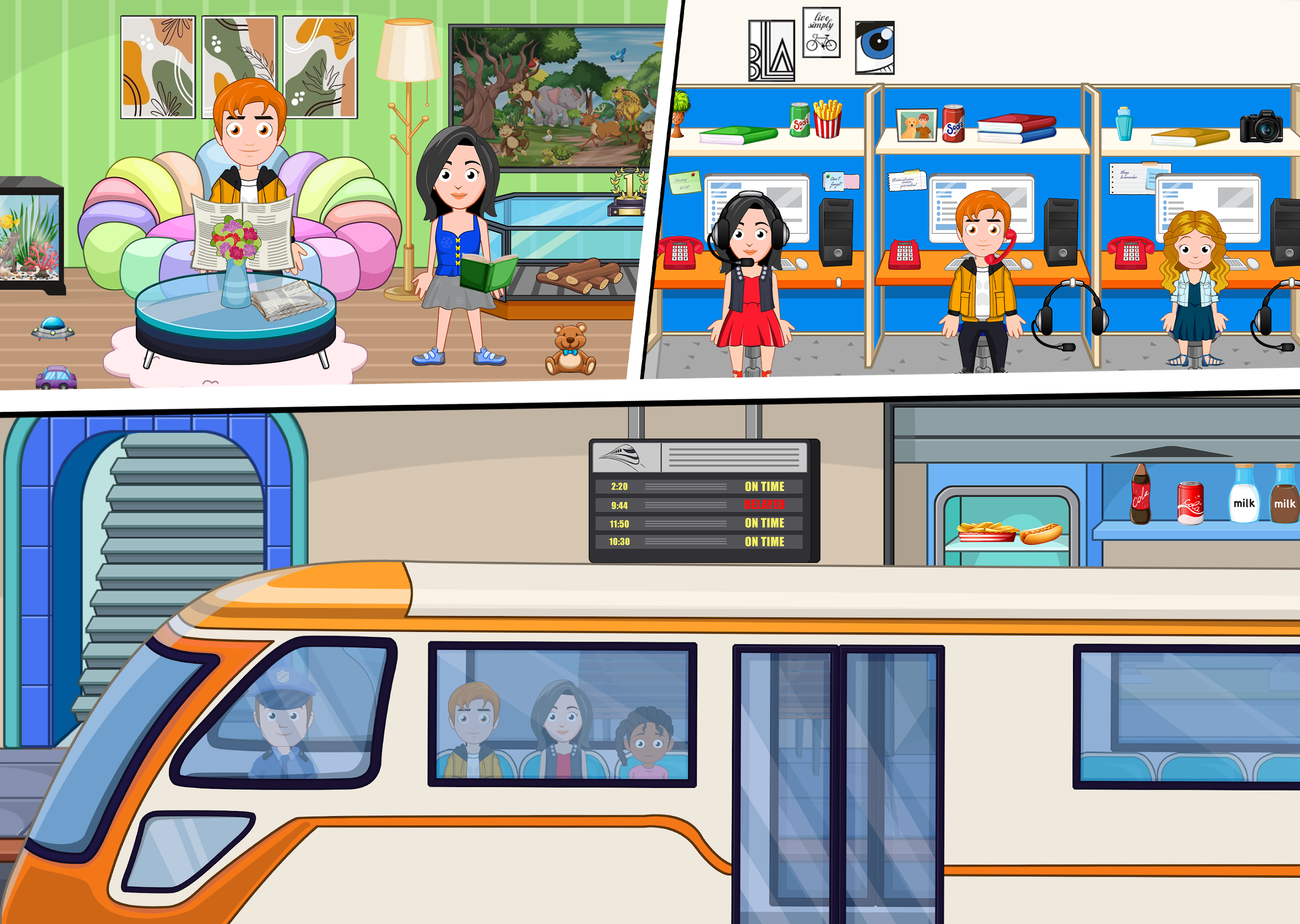 اسکرین شات 4 بازی My Home Life : Mega World Fun