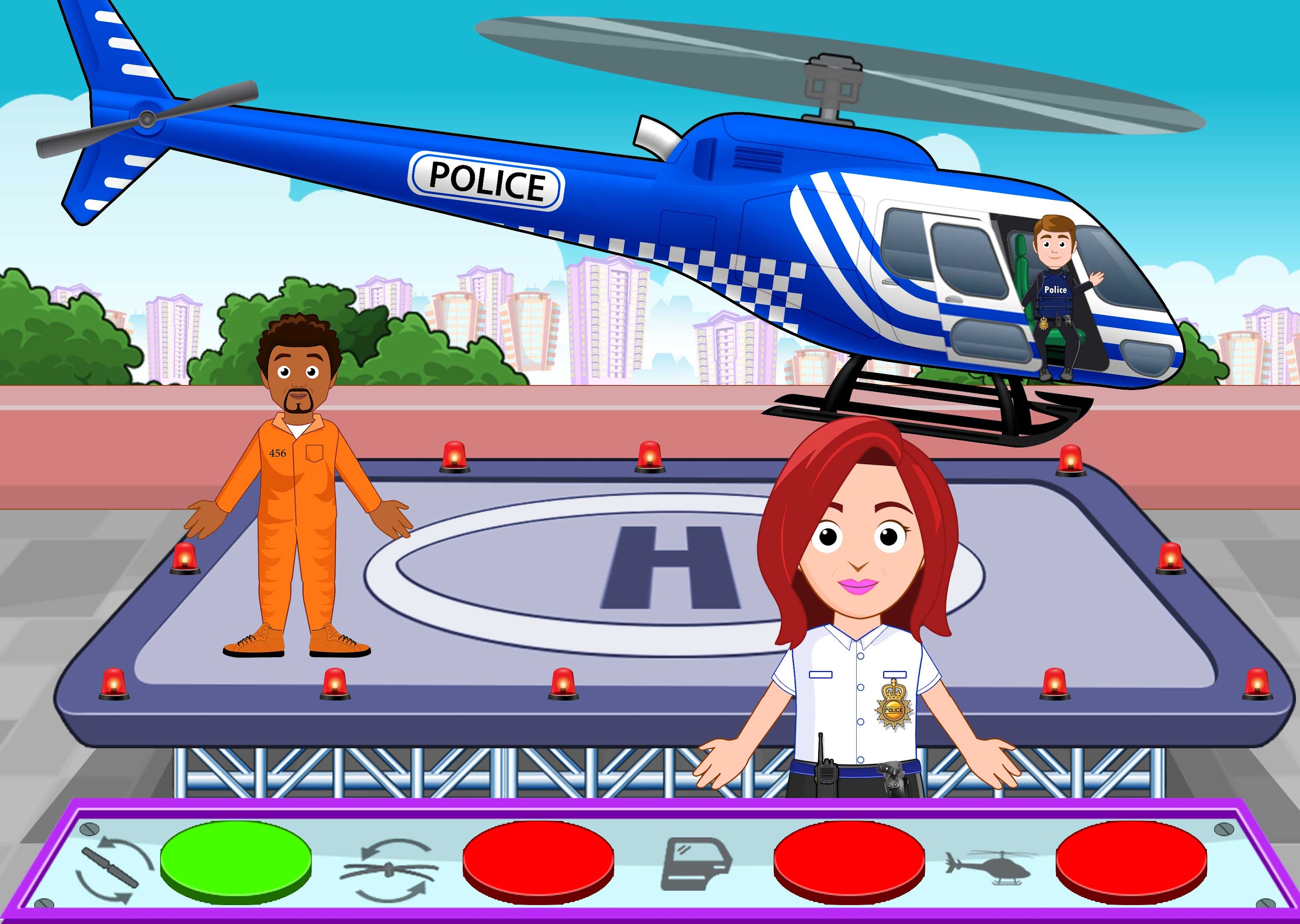 اسکرین شات 5 بازی My Home City Town: Police Game