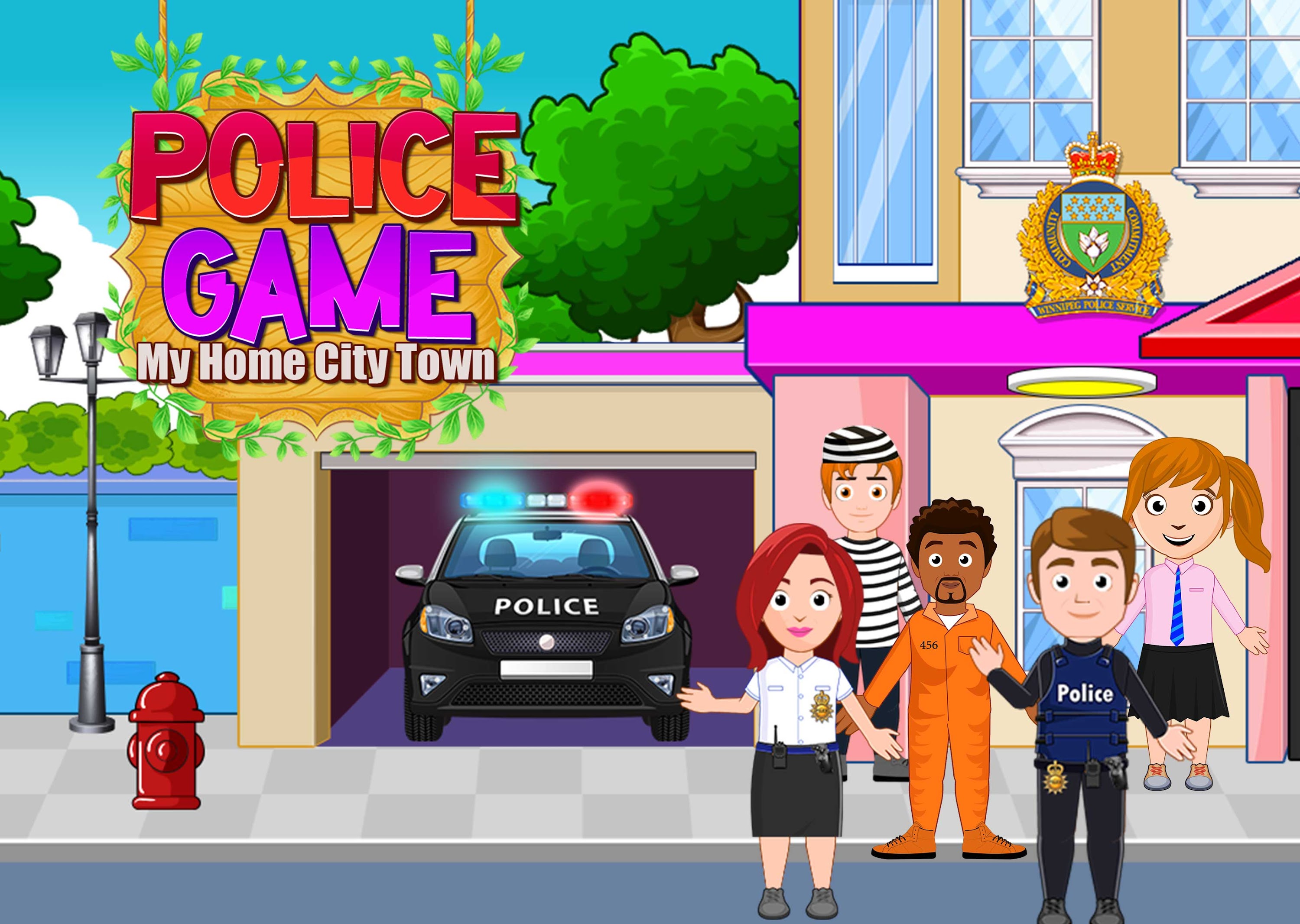 اسکرین شات 1 بازی My Home City Town: Police Game