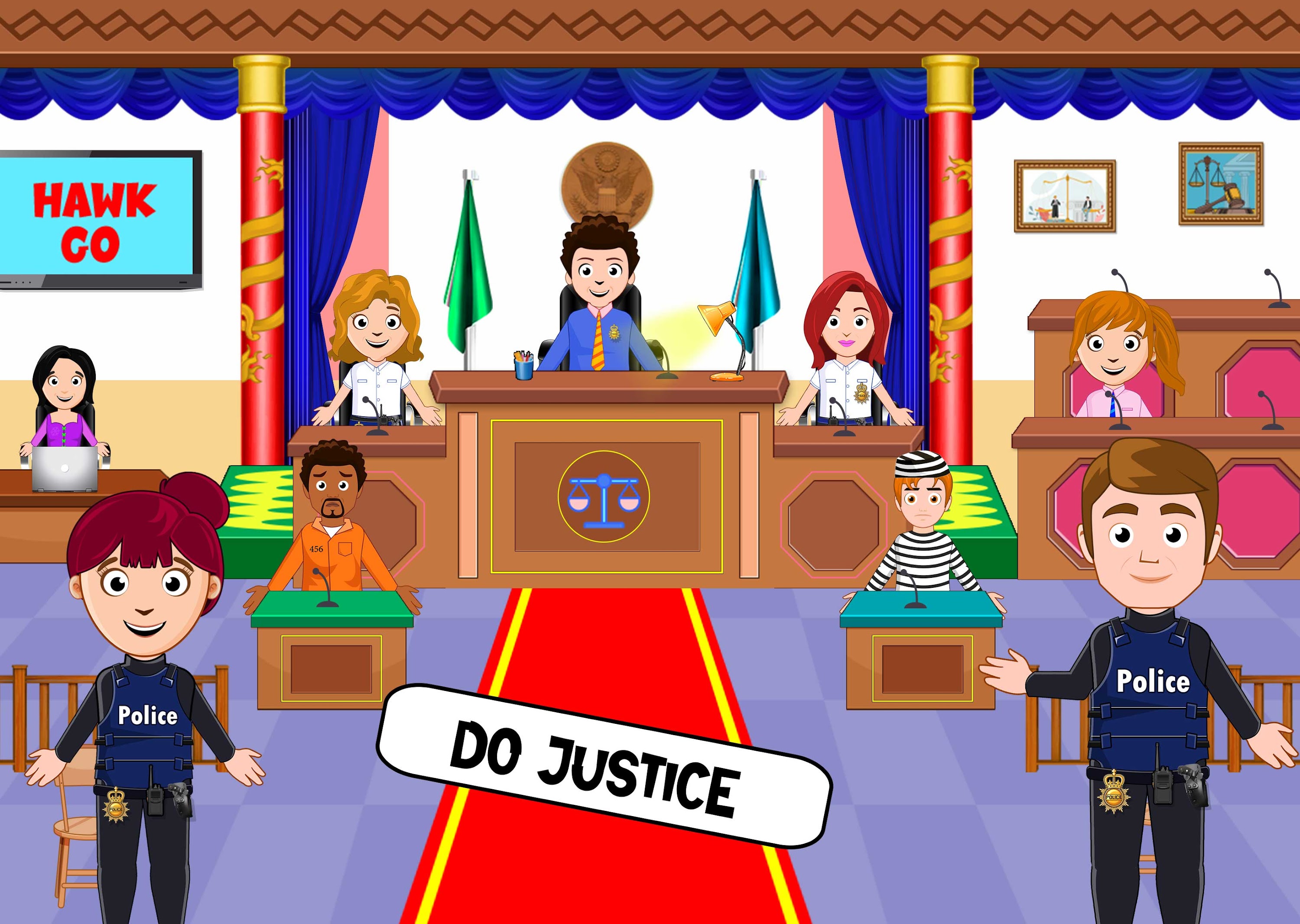 اسکرین شات 4 بازی My Home City Town: Police Game