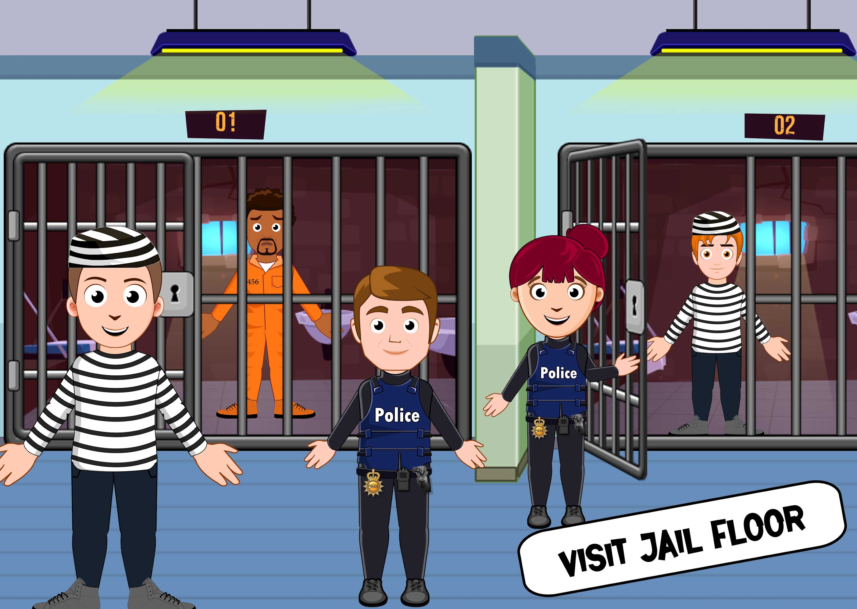 اسکرین شات 3 بازی My Home City Town: Police Game