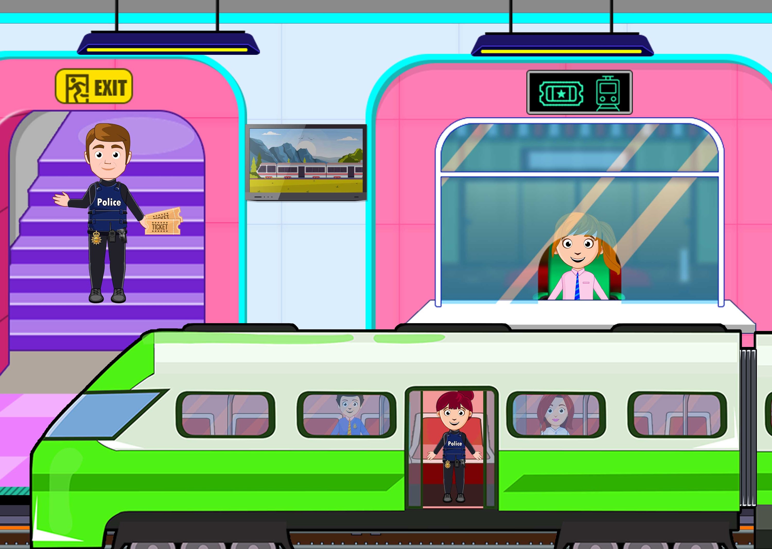 اسکرین شات 6 بازی My Home City Town: Police Game