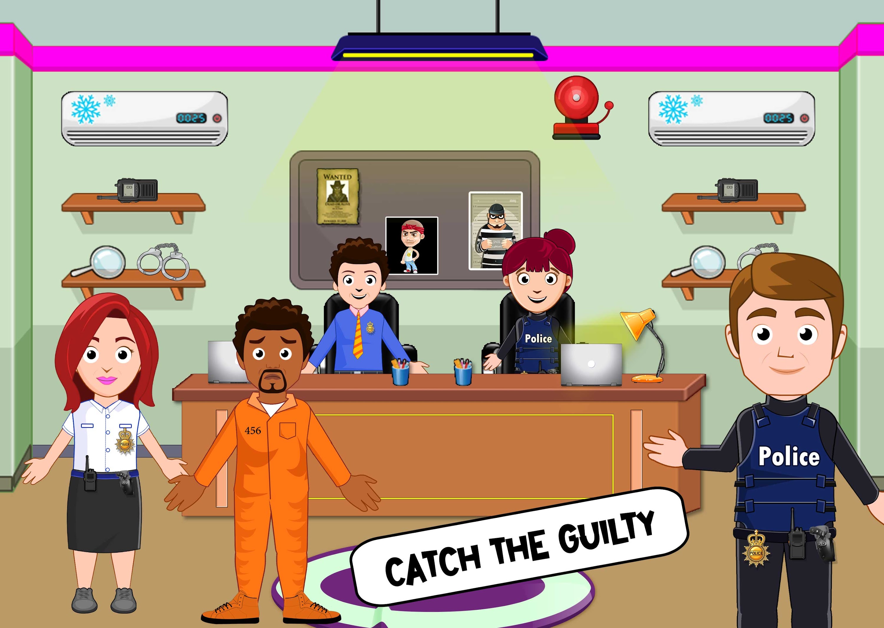 اسکرین شات 2 بازی My Home City Town: Police Game