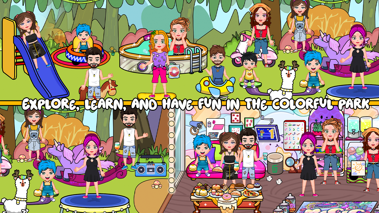 اسکرین شات 4 بازی My Family Town : School Life