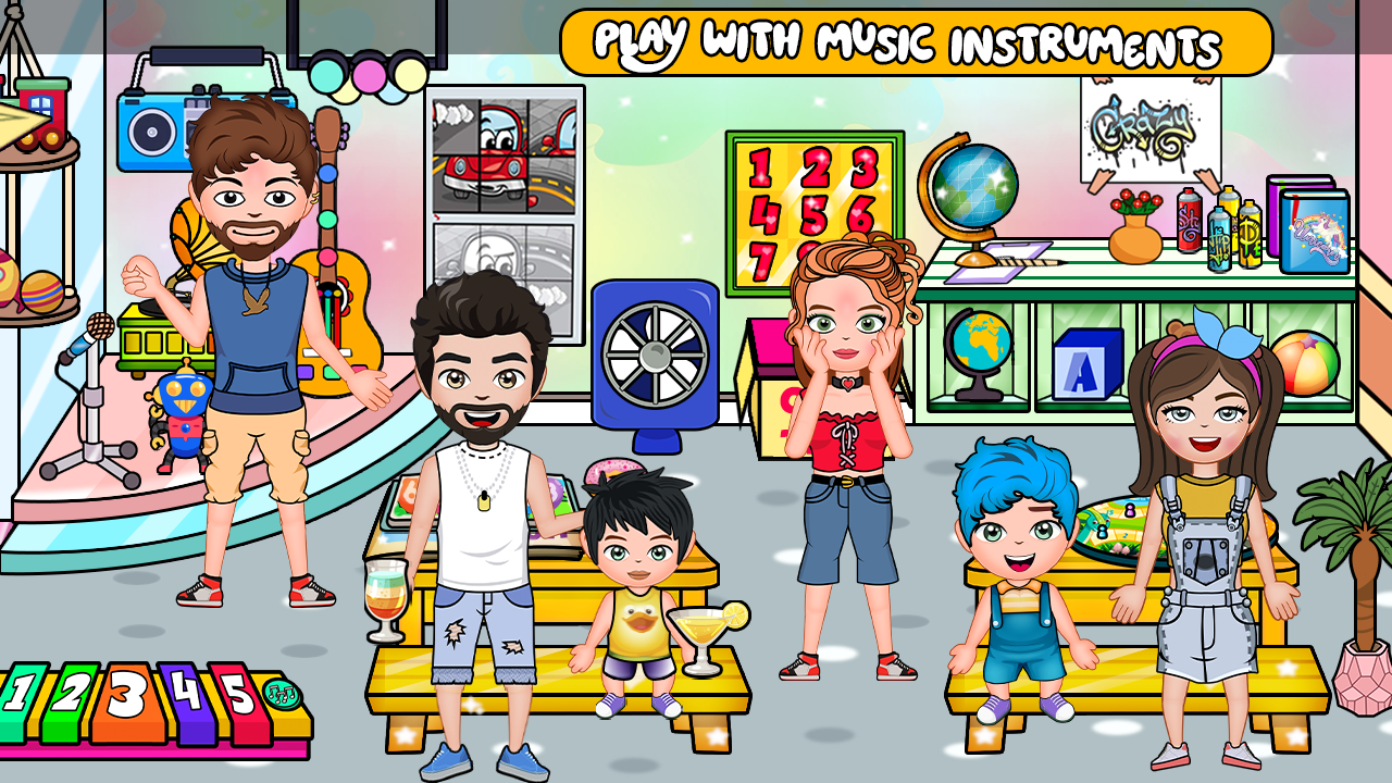 اسکرین شات 7 بازی My Family Town : School Life