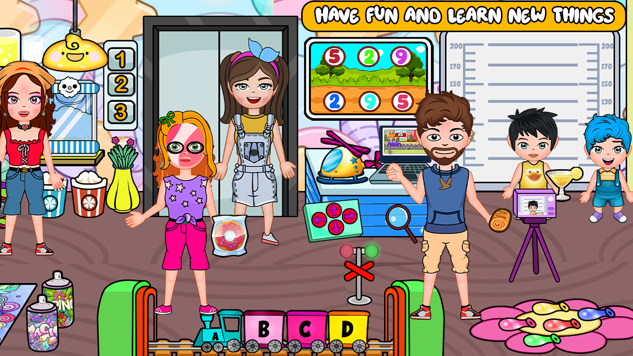 اسکرین شات 5 بازی My Family Town : School Life