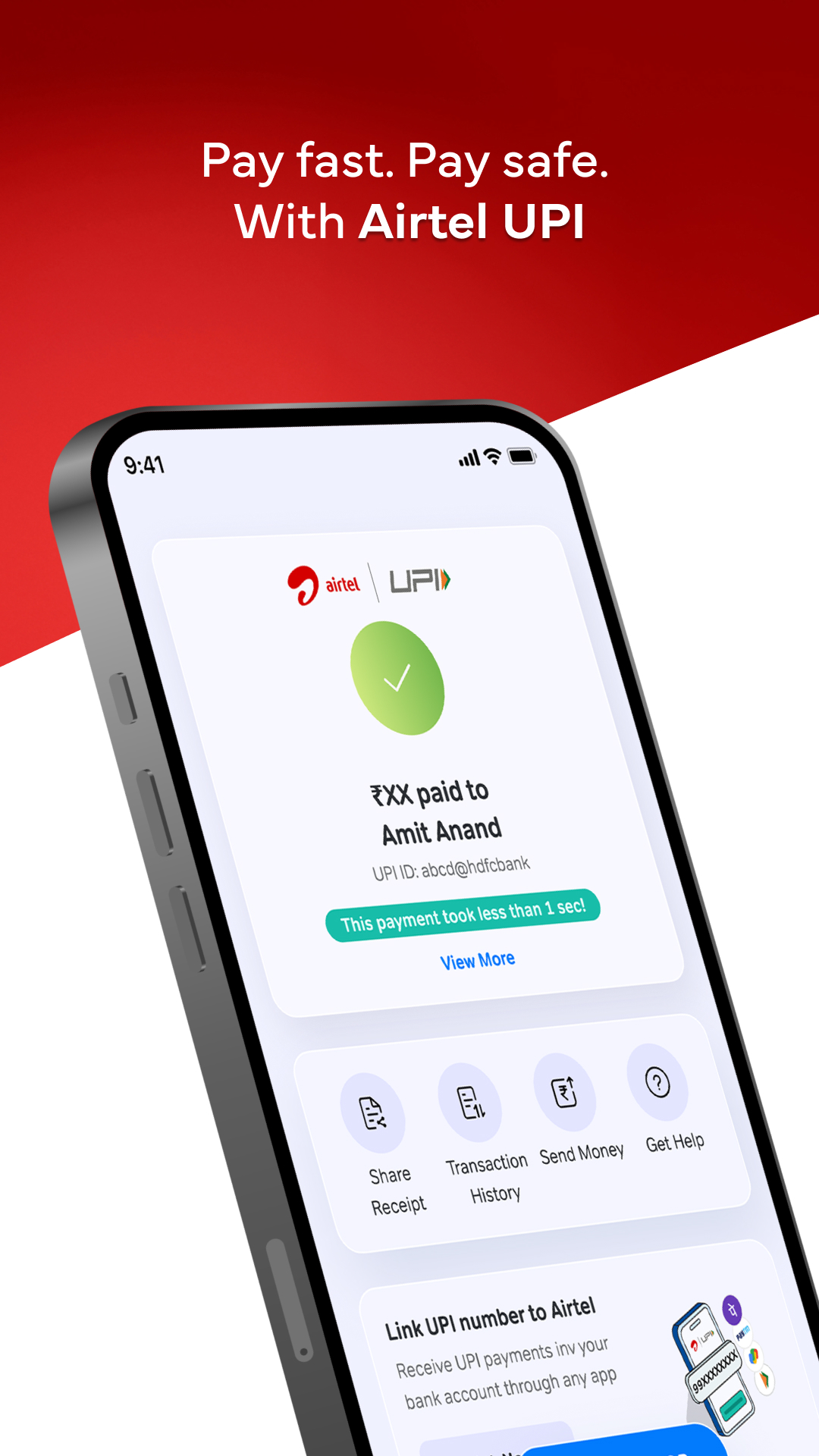 اسکرین شات 5 برنامه Airtel Thanks: Recharge & Bank