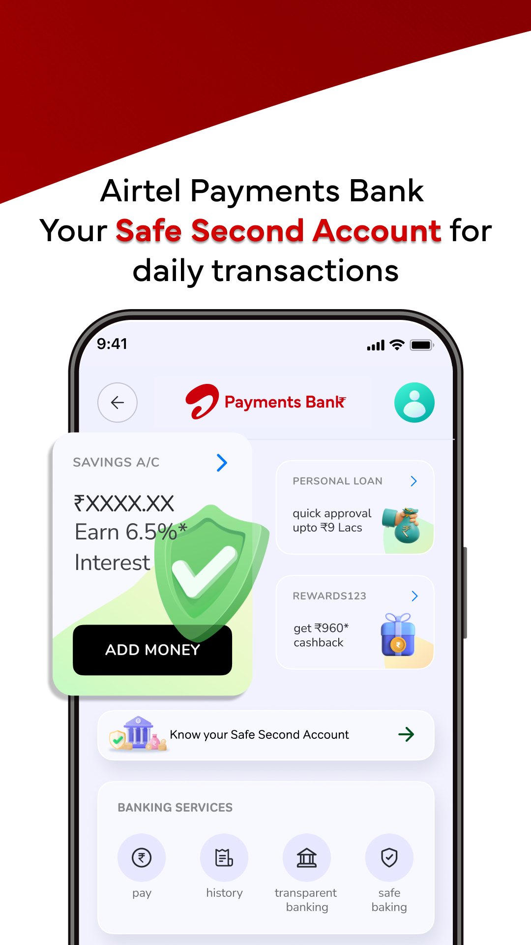 اسکرین شات 6 برنامه Airtel Thanks: Recharge & Bank