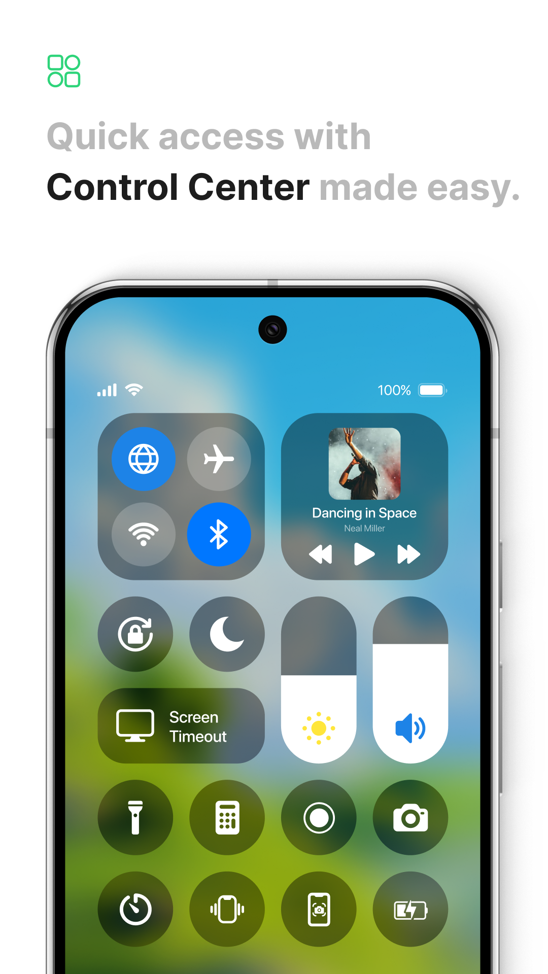 اسکرین شات 2 برنامه Launcher iOS 26