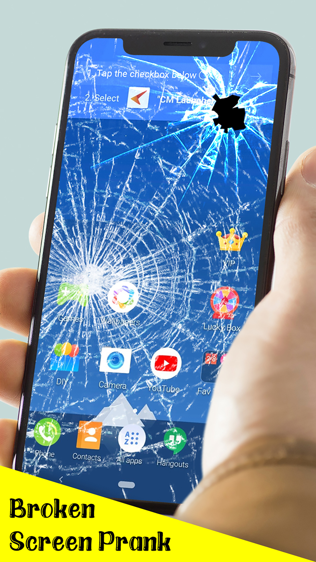 اسکرین شات 1 برنامه Broken Screen Prank-Fake Crack
