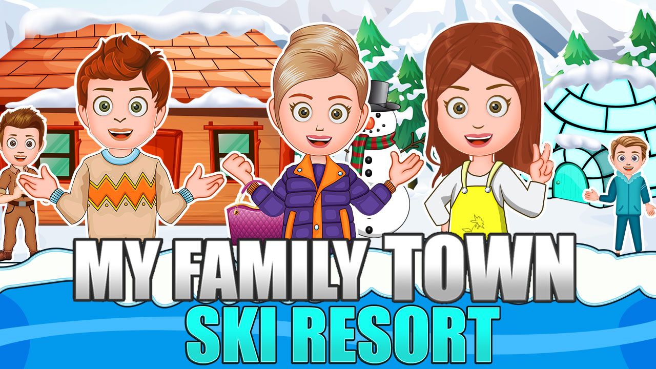 اسکرین شات 1 بازی My Family Town Ski Resort Fun