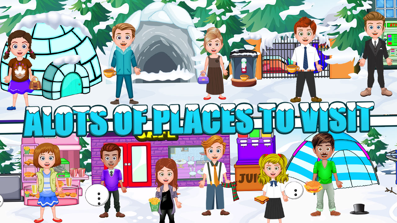 اسکرین شات 5 بازی My Family Town Ski Resort Fun