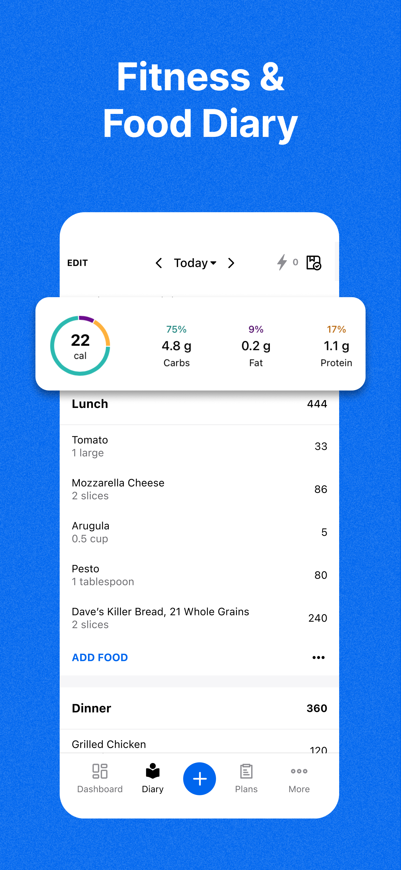 اسکرین شات 5 برنامه MyFitnessPal: Calorie Counter