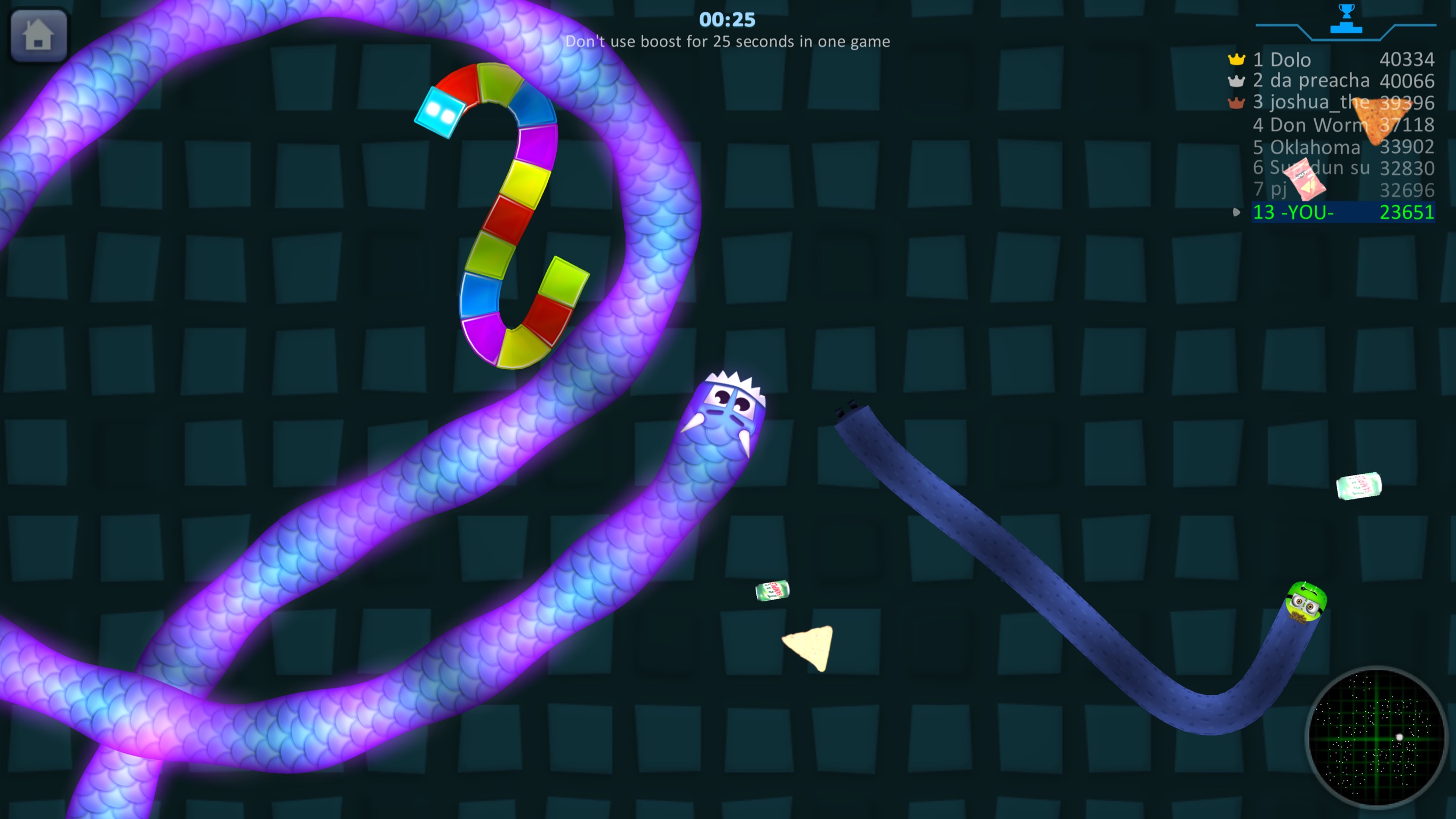 اسکرین شات 1 بازی Snake Hunt: Worm io Games Zone