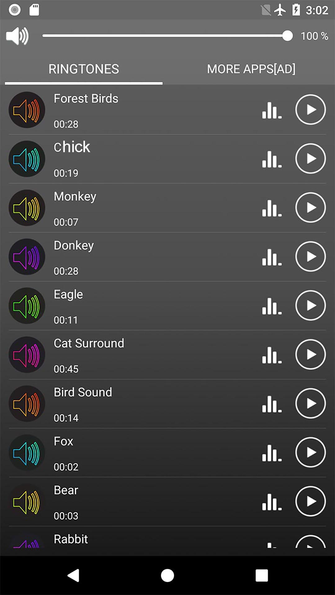 اسکرین شات 2 برنامه Animal Sounds Ringtones