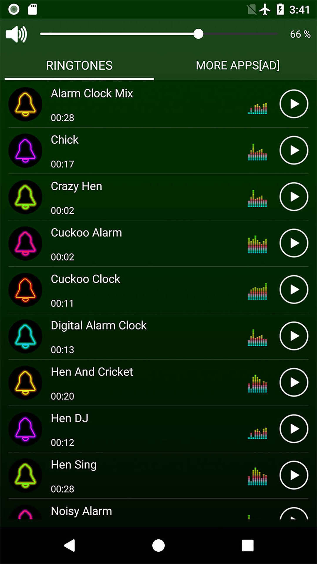 اسکرین شات 2 برنامه Funny Alarm Clock Ringtones