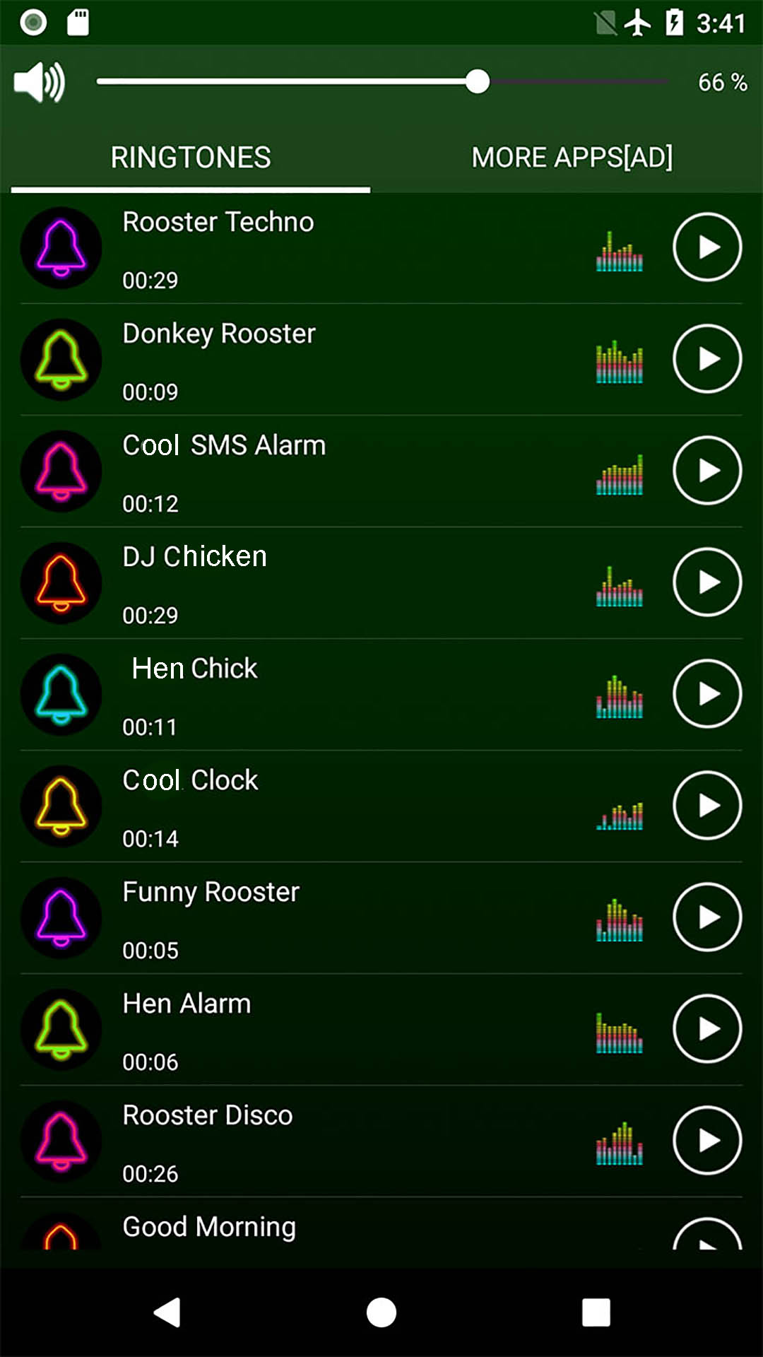 اسکرین شات 3 برنامه Funny Alarm Clock Ringtones