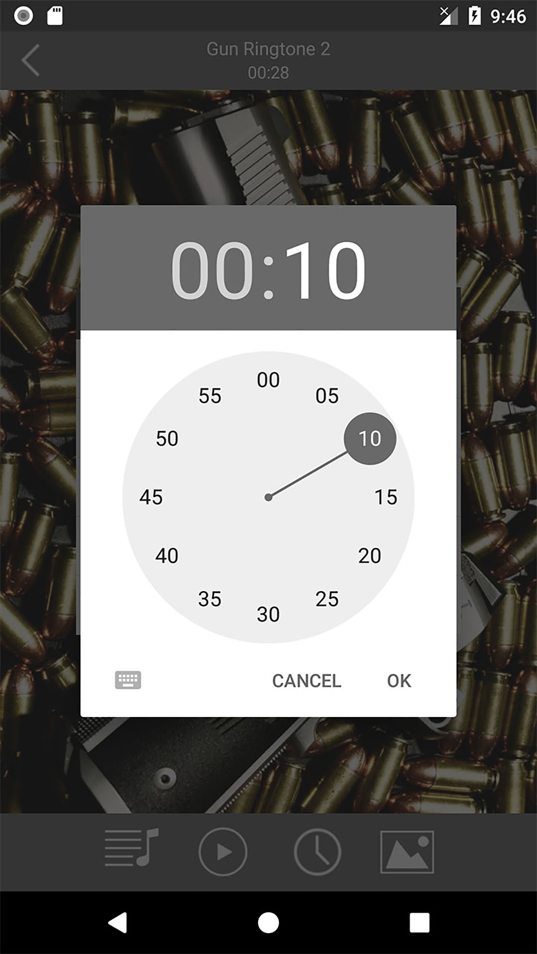 اسکرین شات 5 برنامه Gun Sounds Ringtones Wallpaper