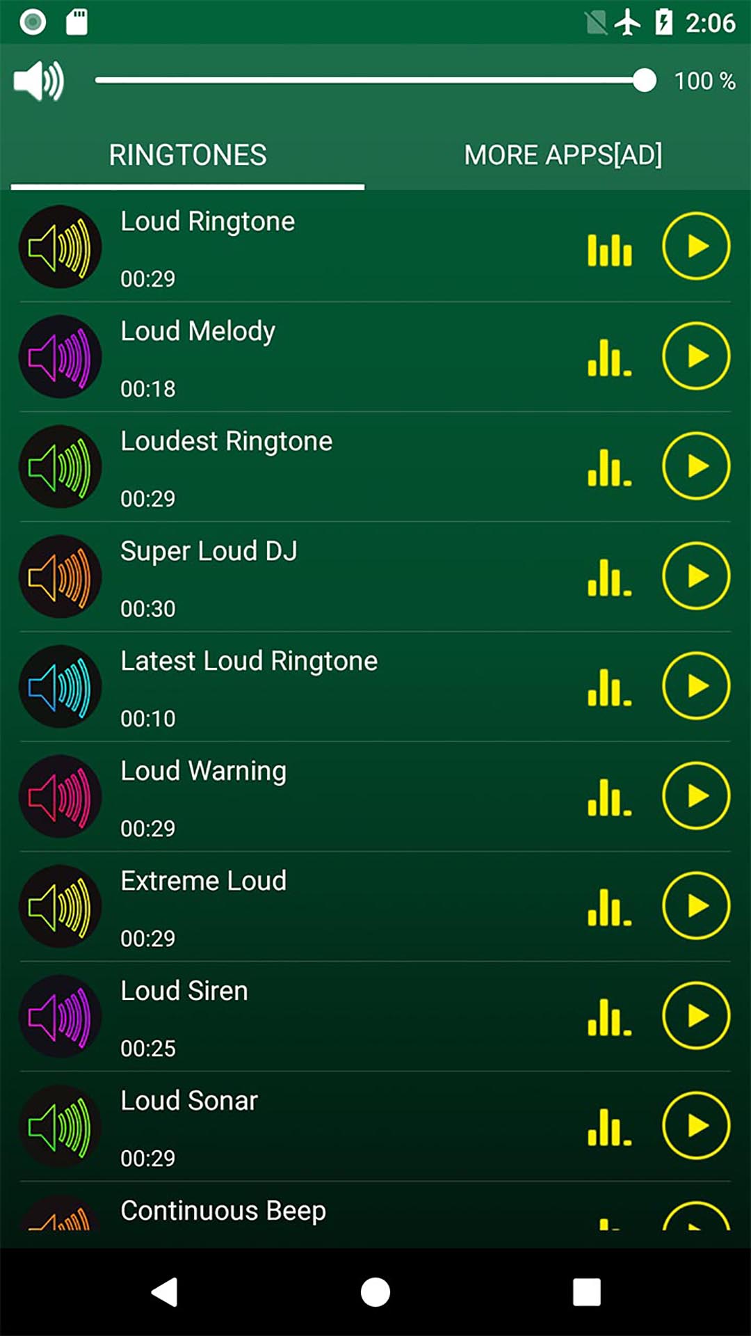 اسکرین شات 2 برنامه Loud Ringtones