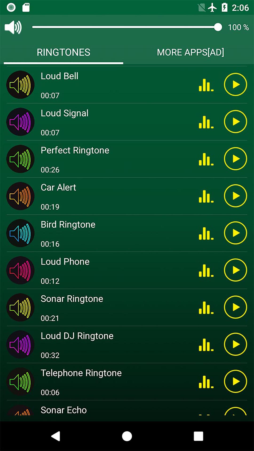 اسکرین شات 3 برنامه Loud Ringtones