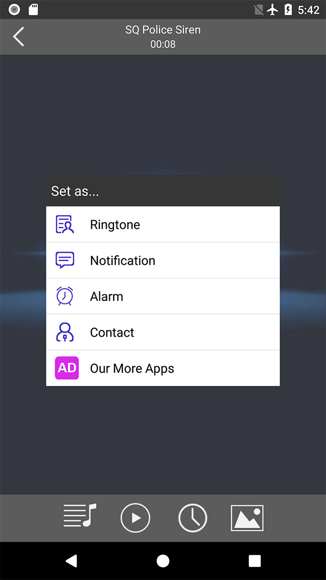 اسکرین شات 4 برنامه Loud Siren Ringtones
