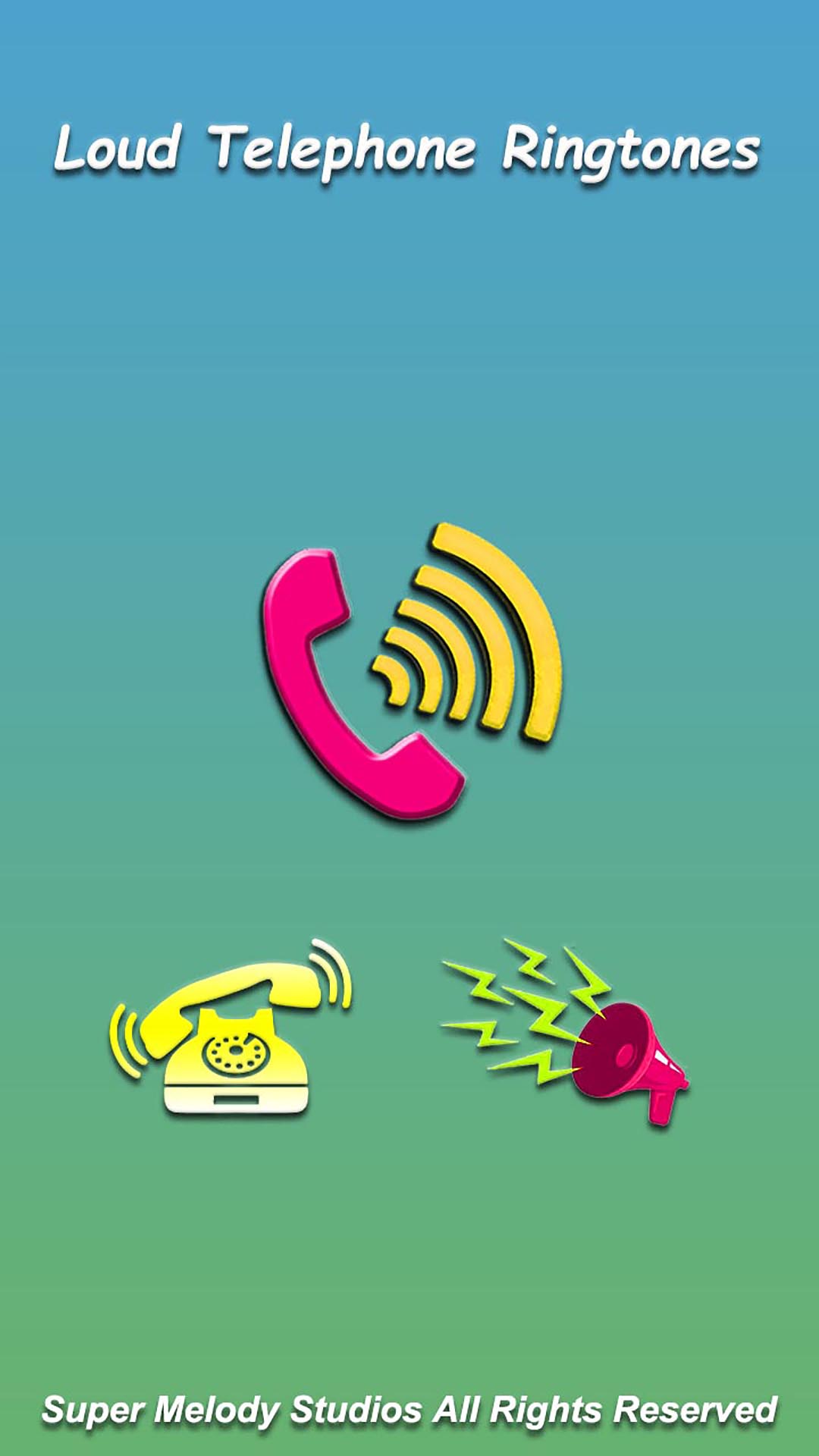 اسکرین شات 1 برنامه Loud Telephone Ringtones