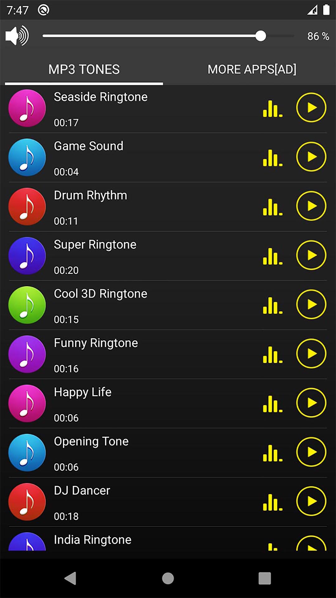 اسکرین شات 3 برنامه MP3 Ringtones for Oppo Phones