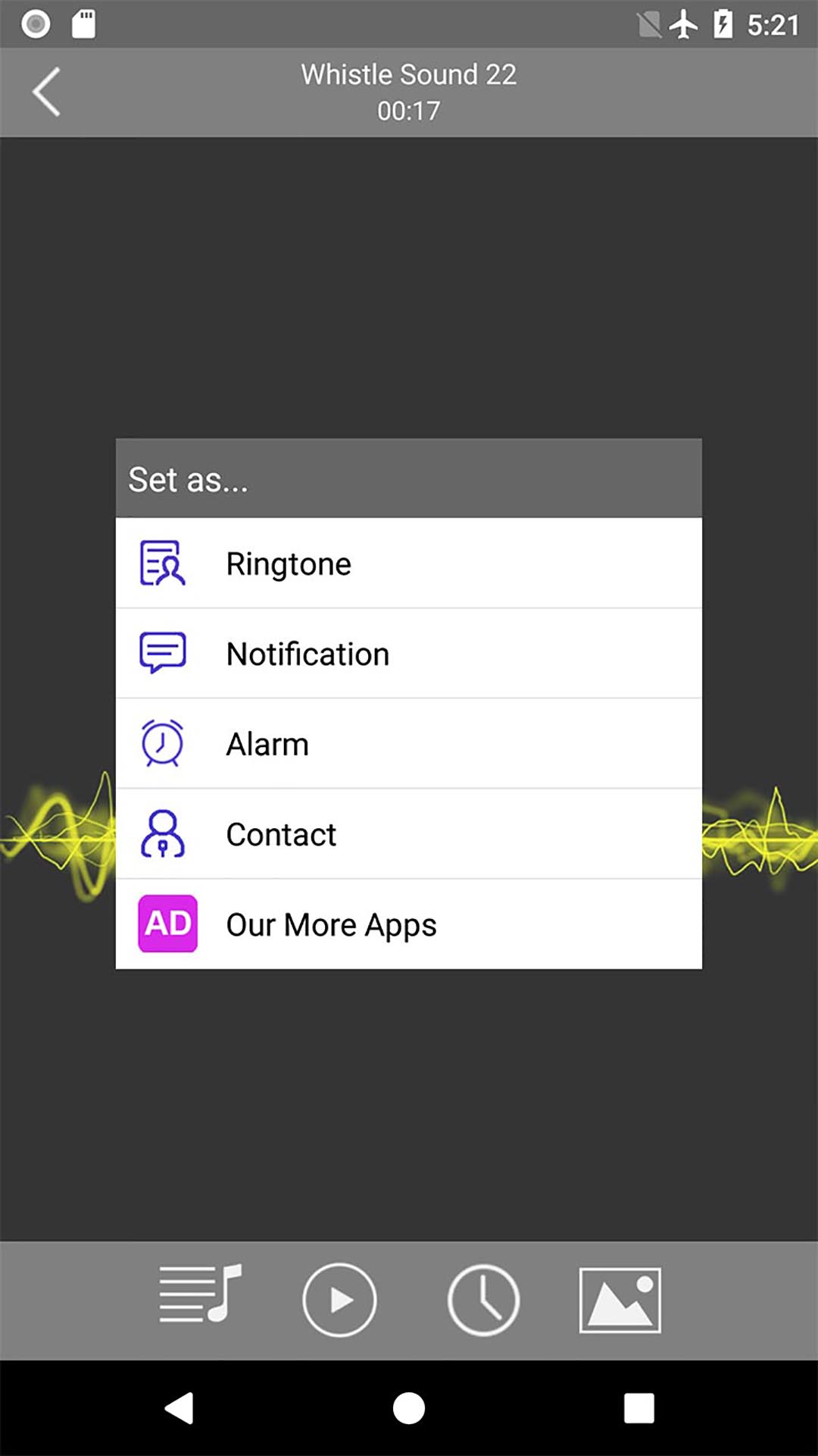 اسکرین شات 4 برنامه Whistle Sounds & Ringtones