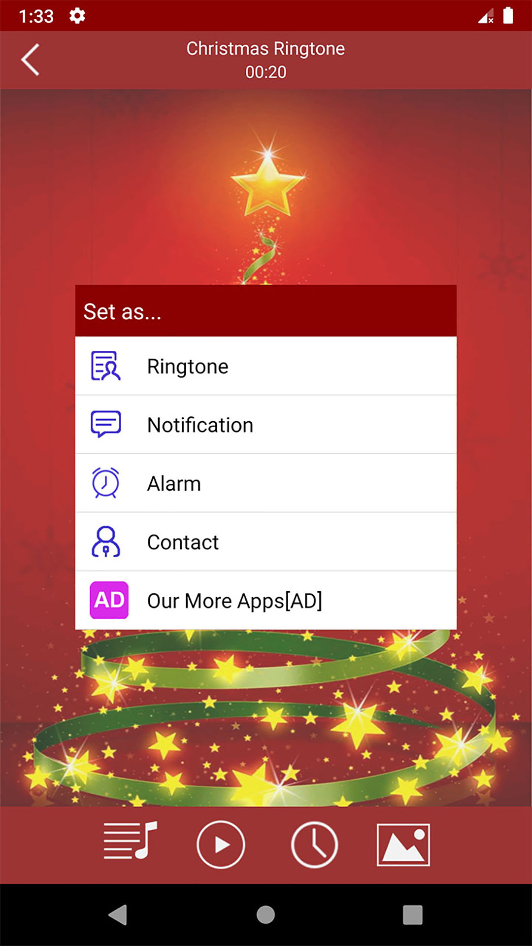 اسکرین شات 4 برنامه Christmas Ringtones Wallpapers