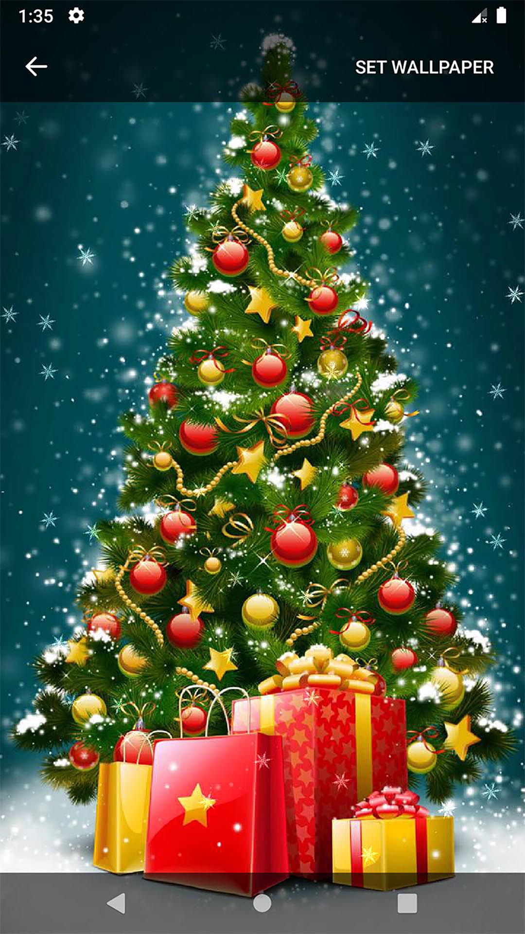 اسکرین شات 6 برنامه Christmas Ringtones Wallpapers