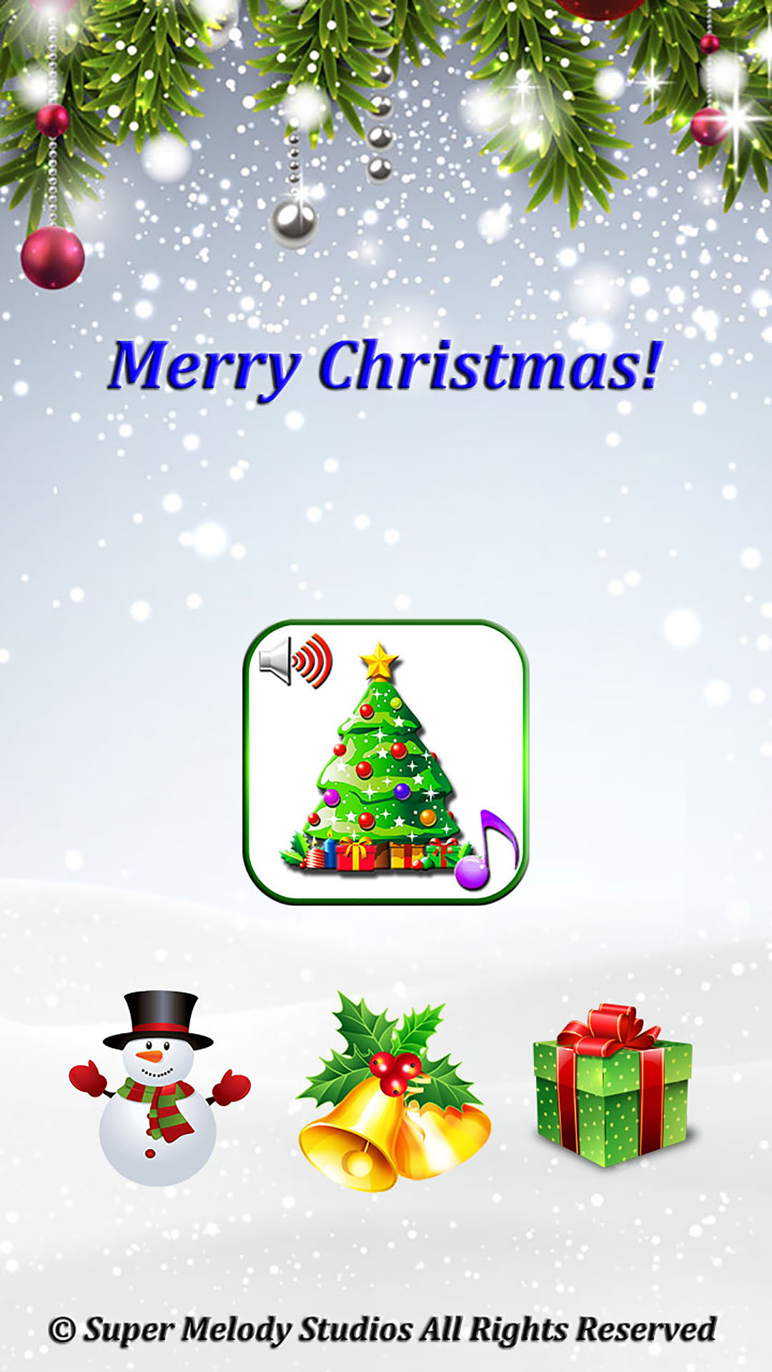 اسکرین شات 1 برنامه Christmas Ringtones Wallpapers