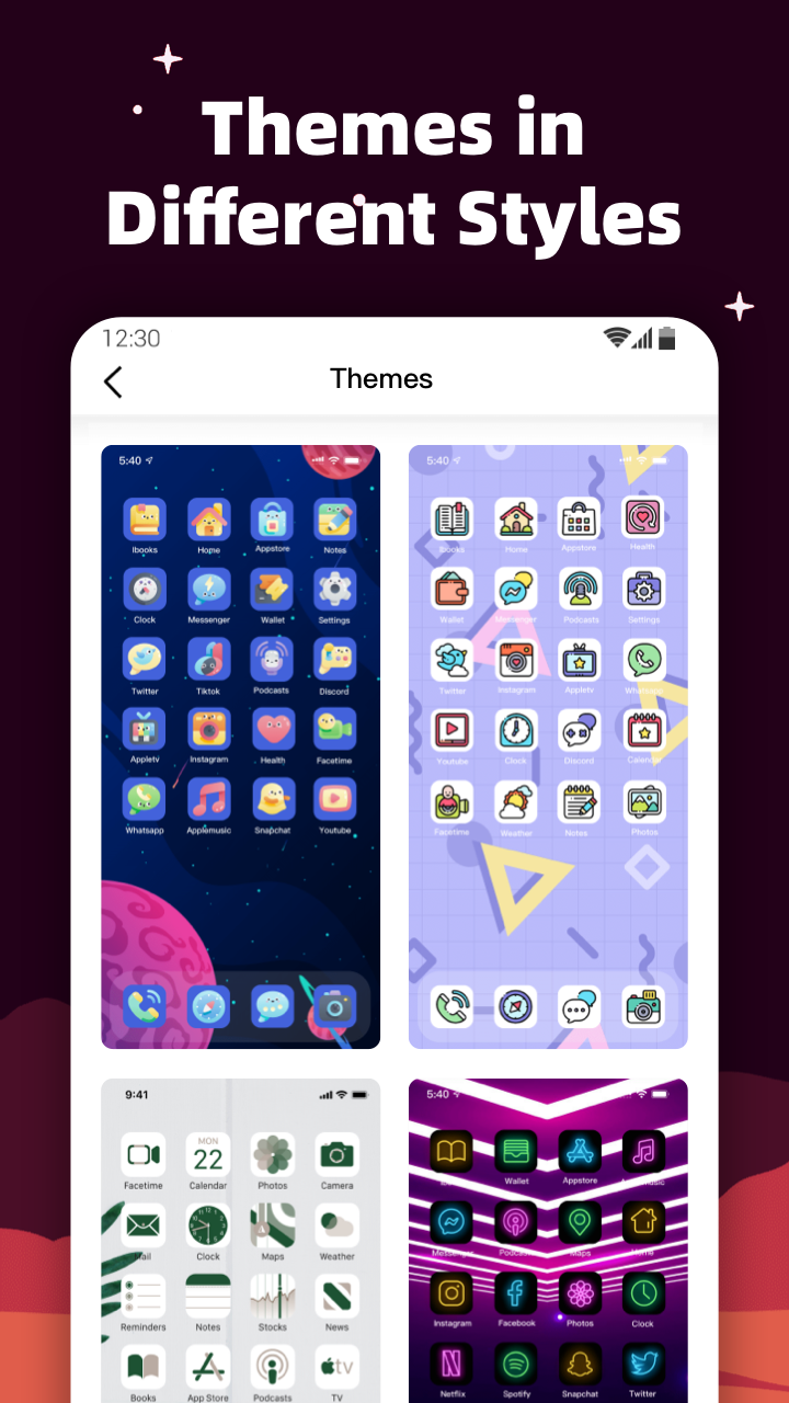 اسکرین شات 3 برنامه MyICON - Icon Changer, Themes