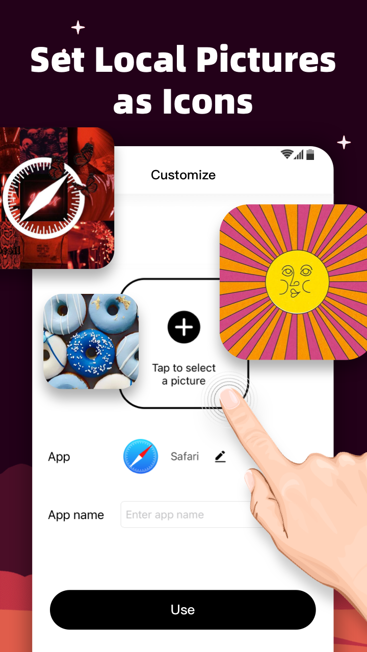 اسکرین شات 4 برنامه MyICON - Icon Changer, Themes